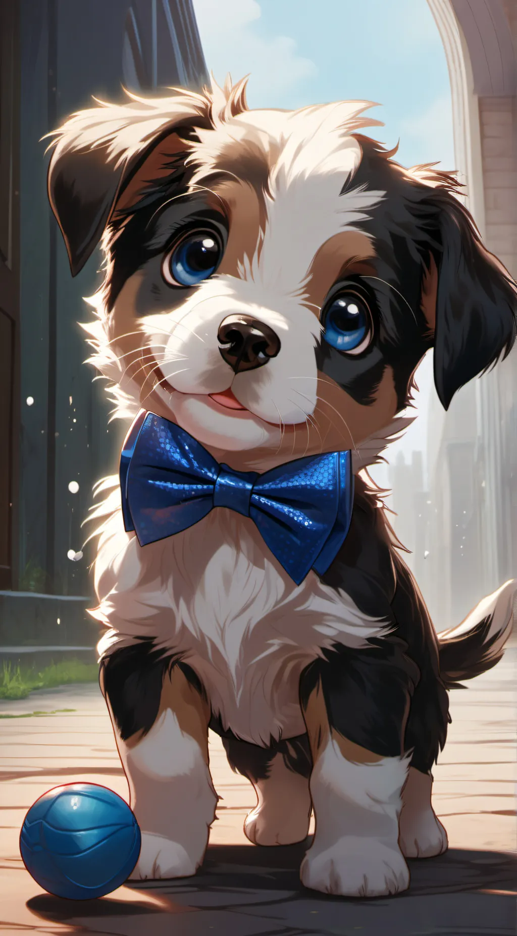 ai character: Baby pup background