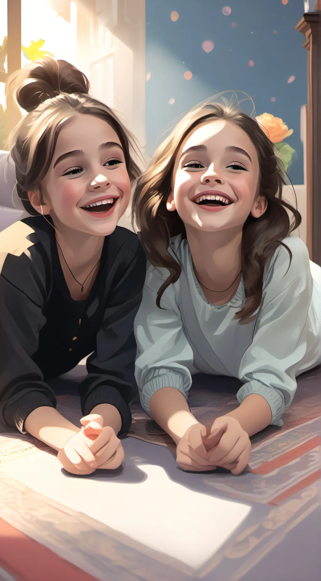 ai character: Esther and Poppy background