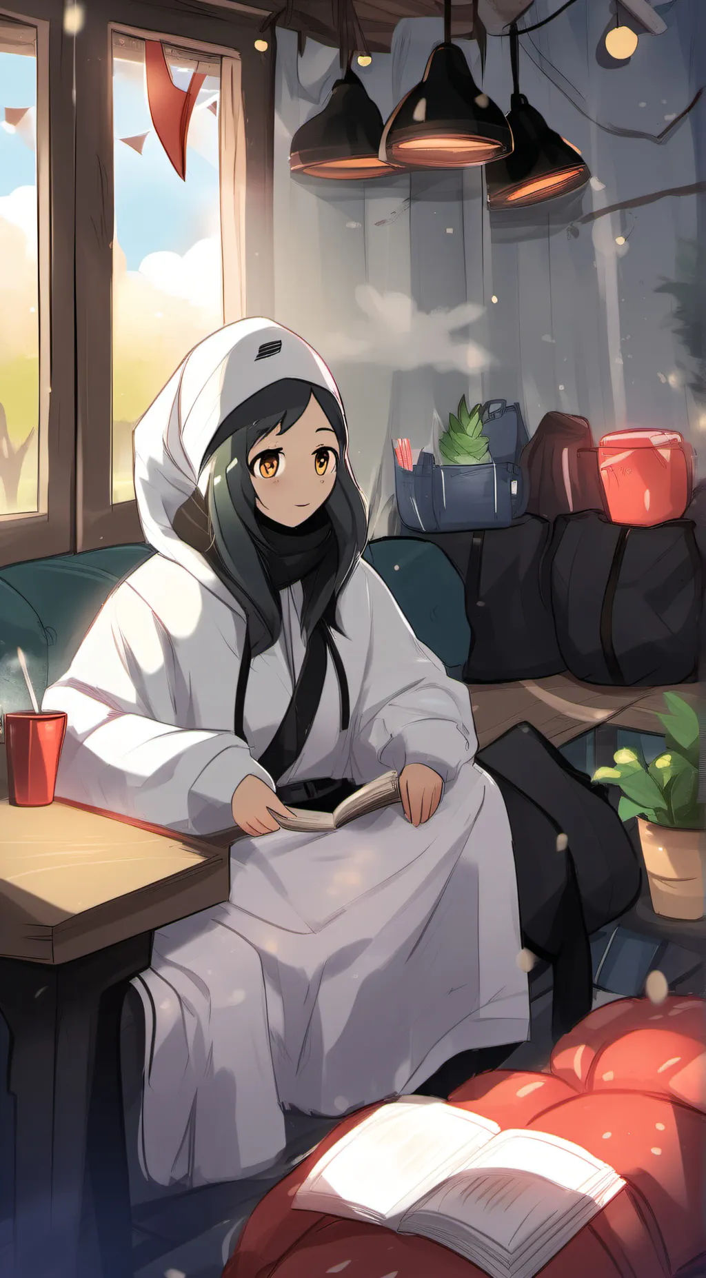 ai character: Mia  background