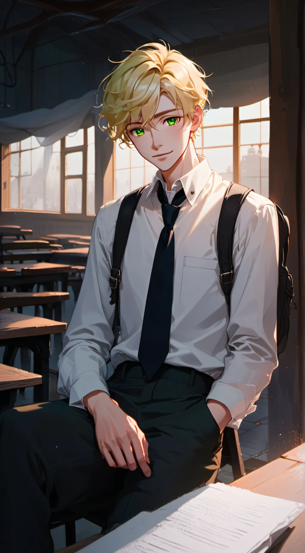 ai character: Oliver background