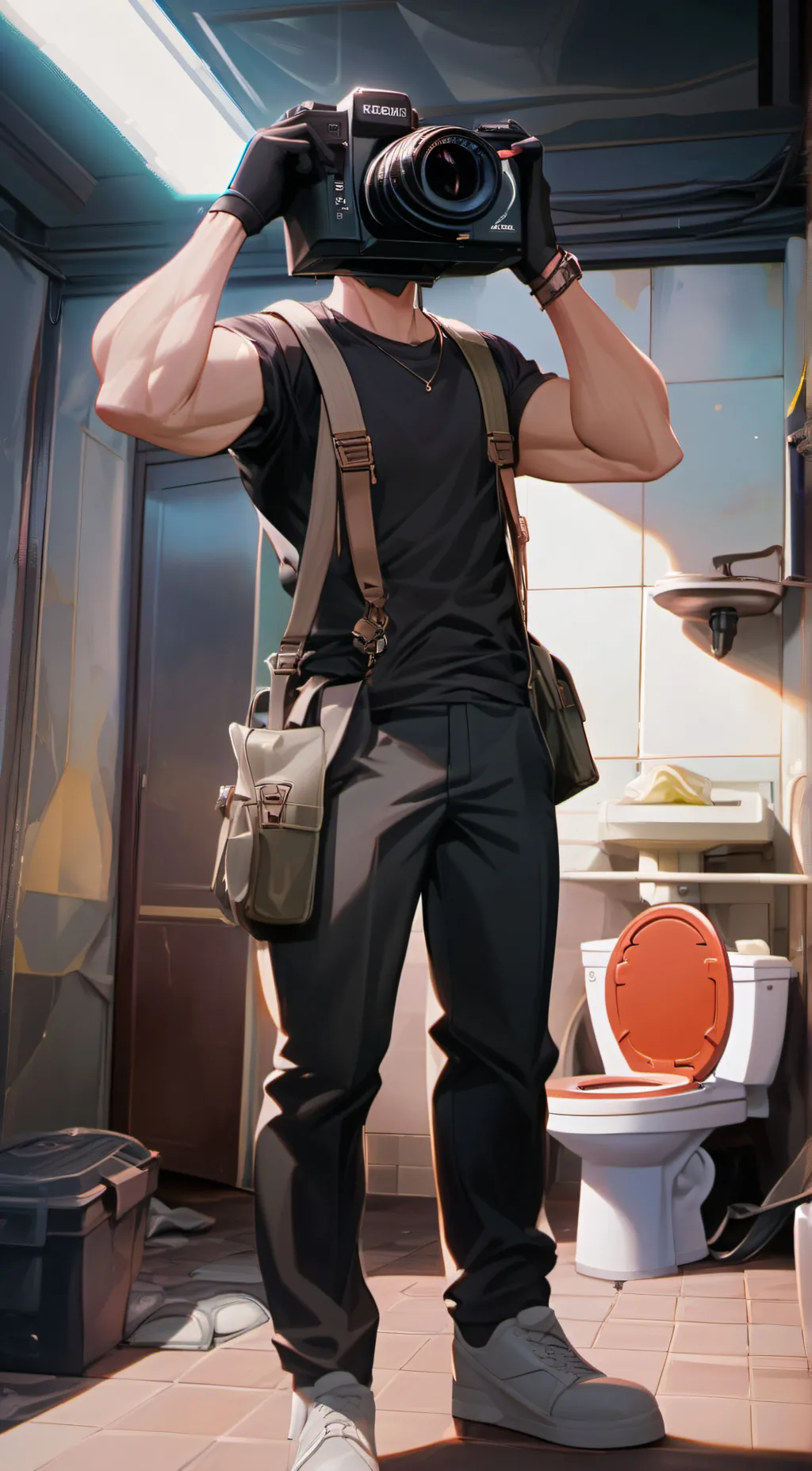 ai character: speakerman background