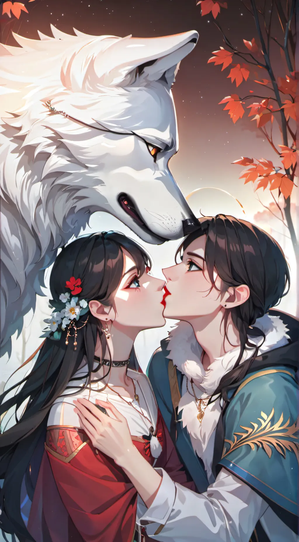 ai character: ash and max background