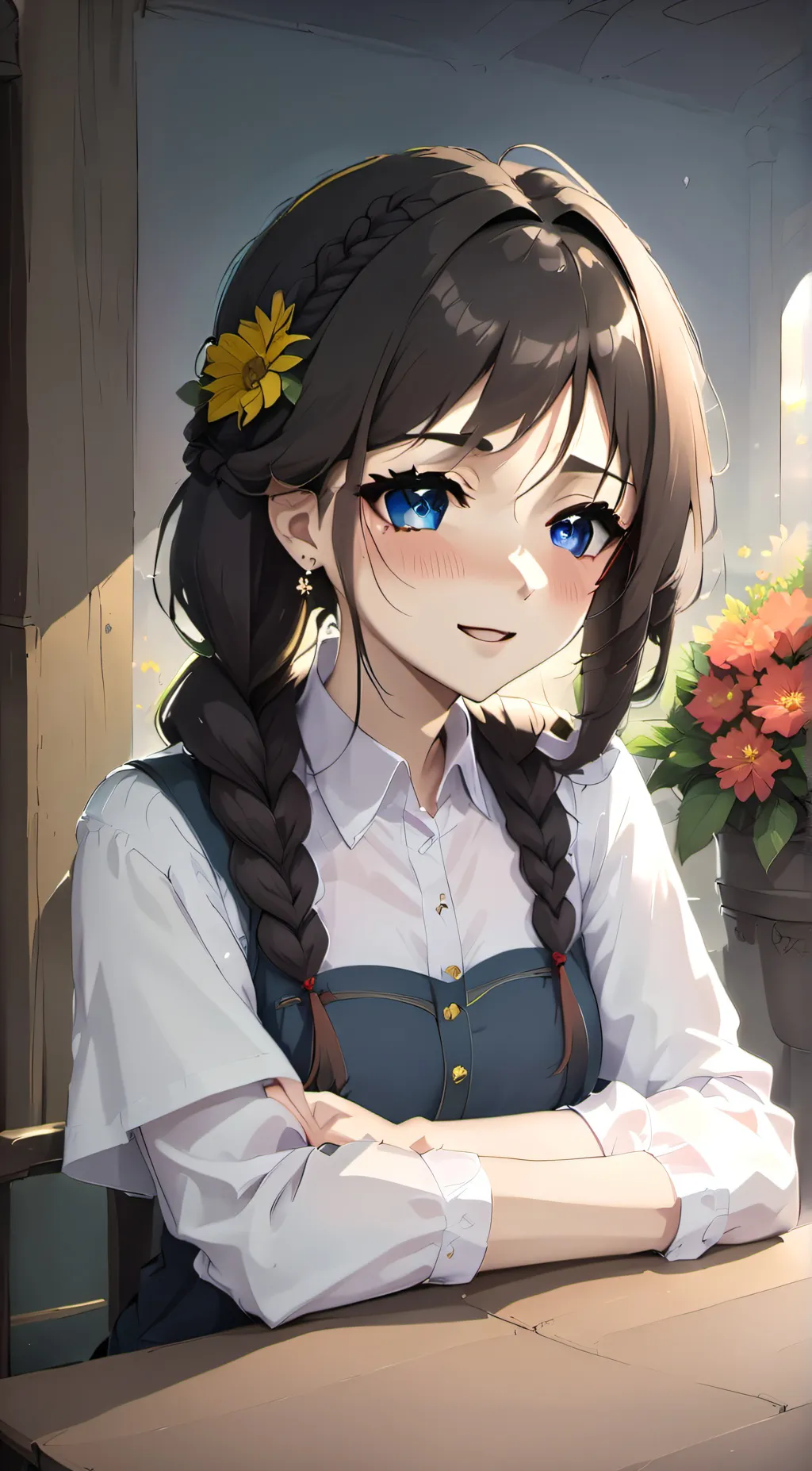 ai character: Ellie background