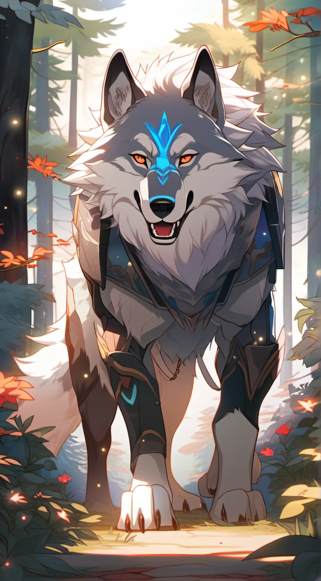 ai character: Stone background