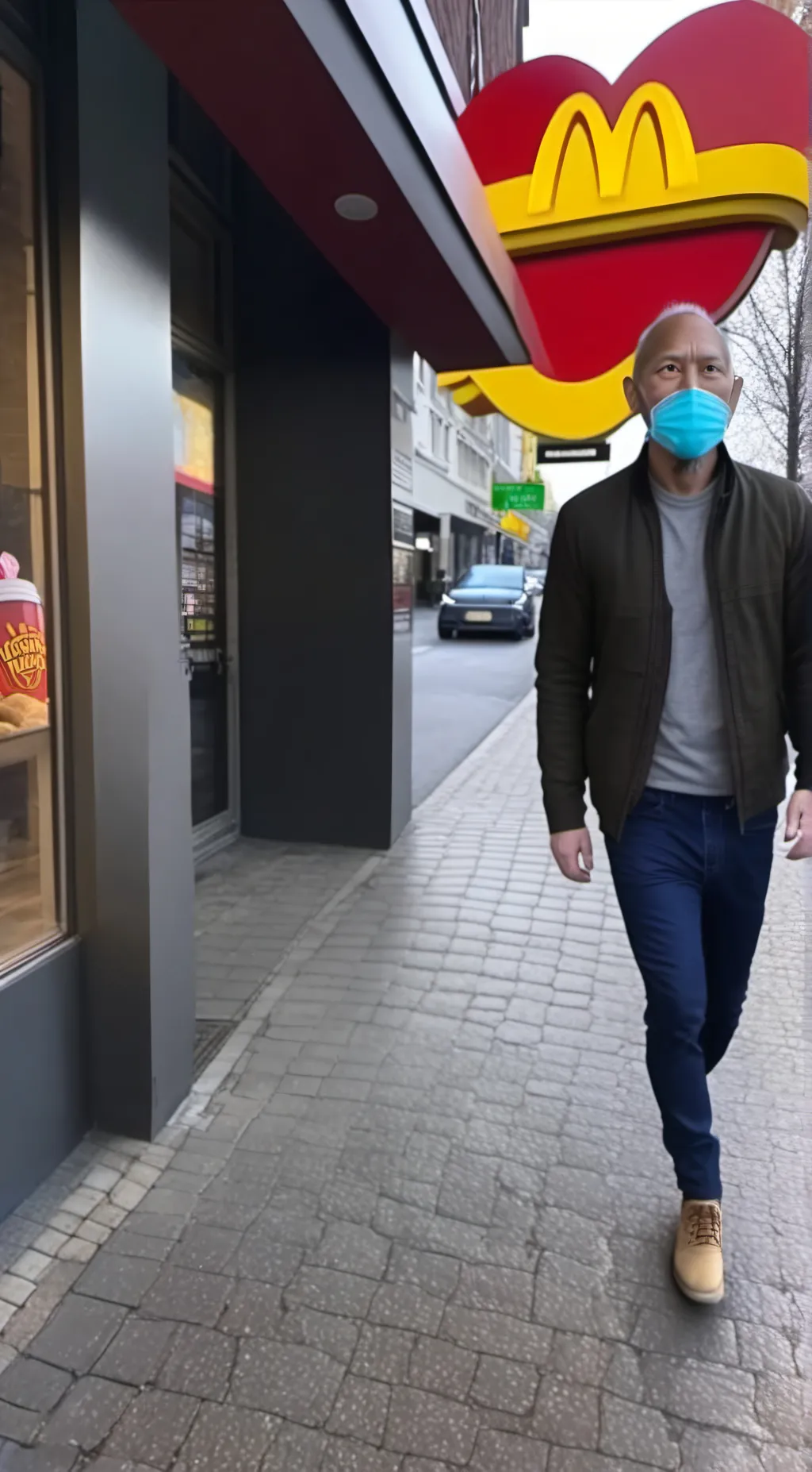 ai character: An old man  background