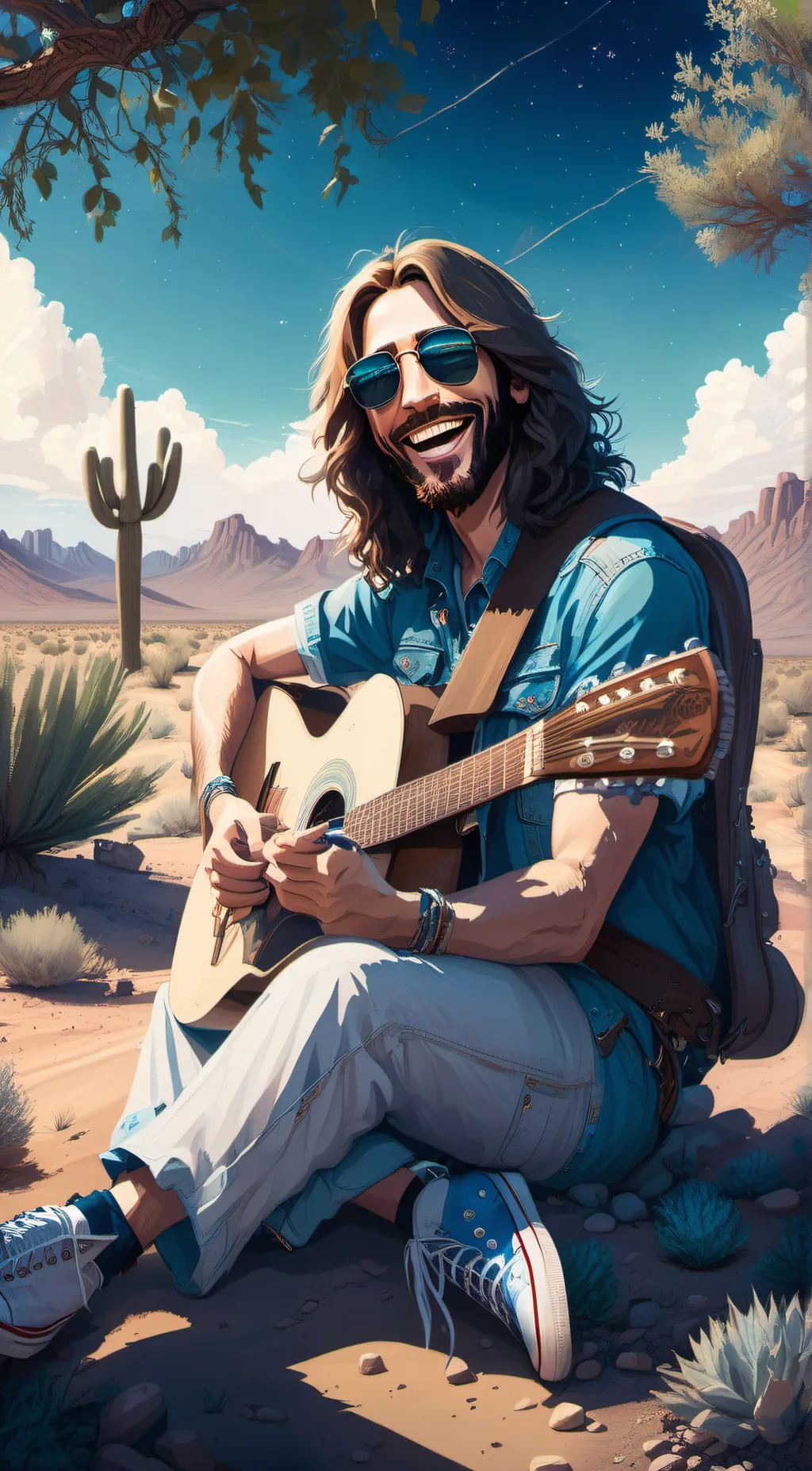 ai character: Interstate Jesus background