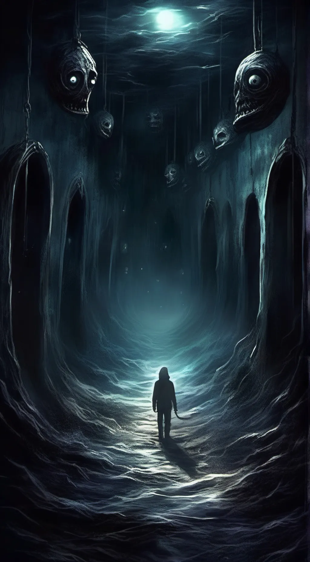 ai character: Hanging Heads background