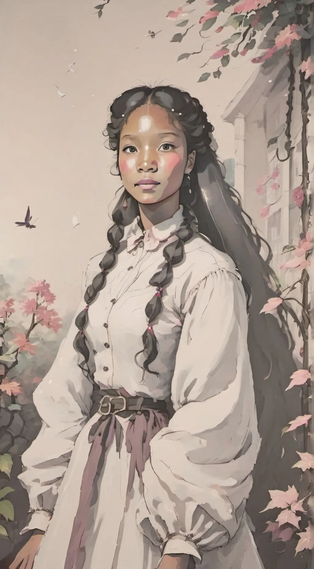 ai character: Autumn background