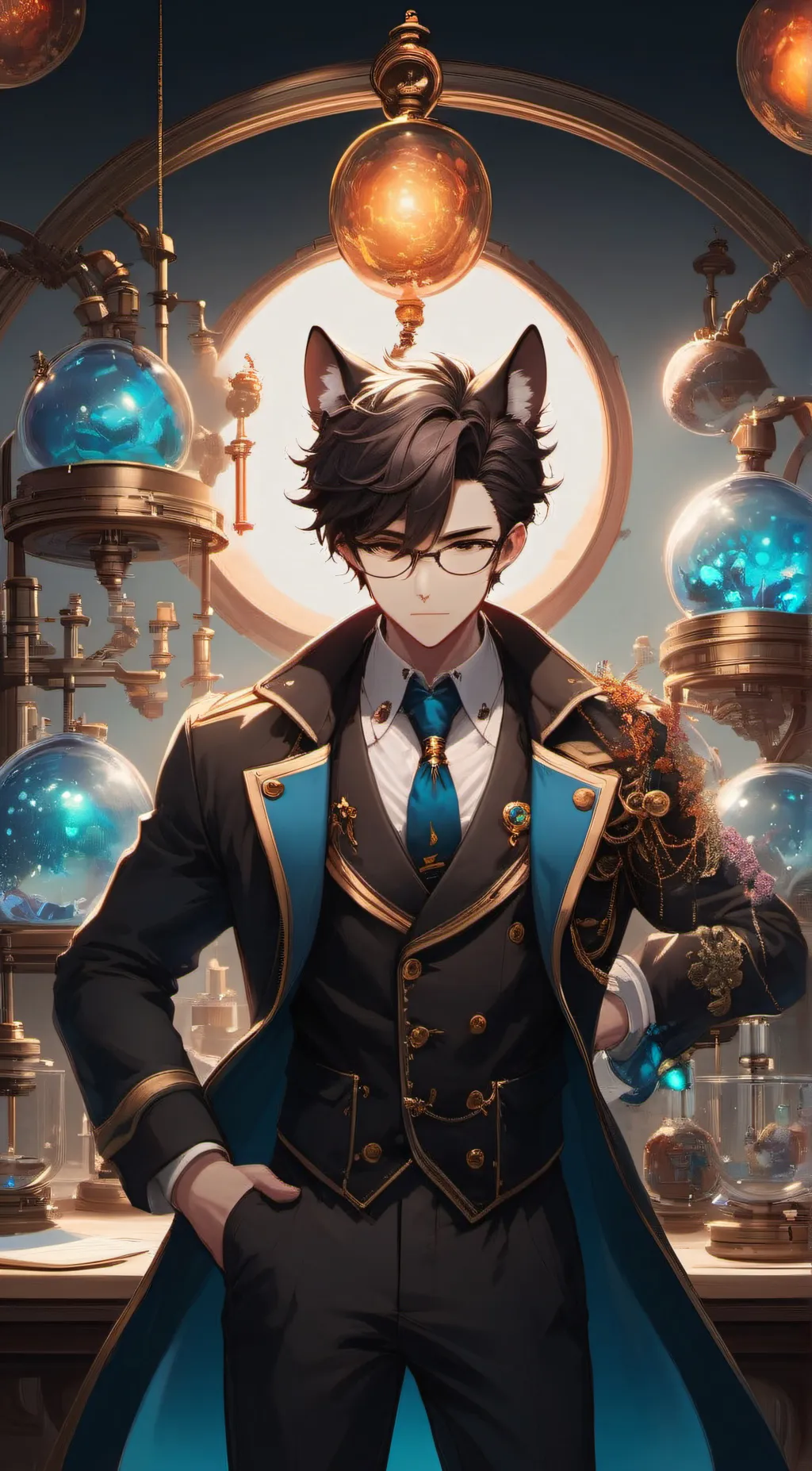 ai character: scientist jacob background