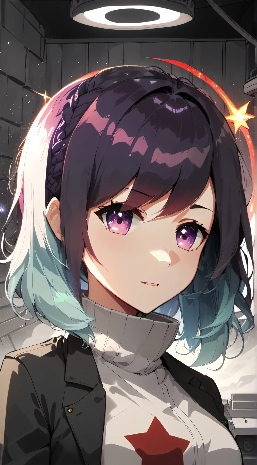 ai character: Angela  background