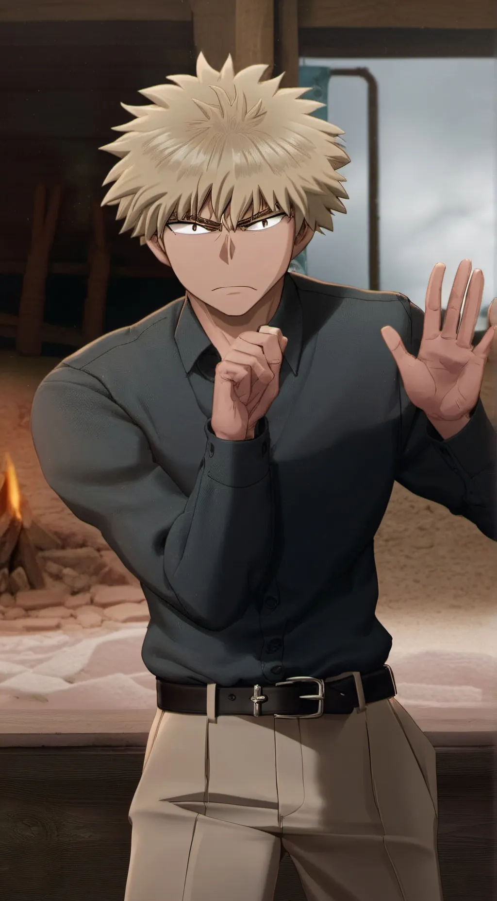 ai character: Bakugo background