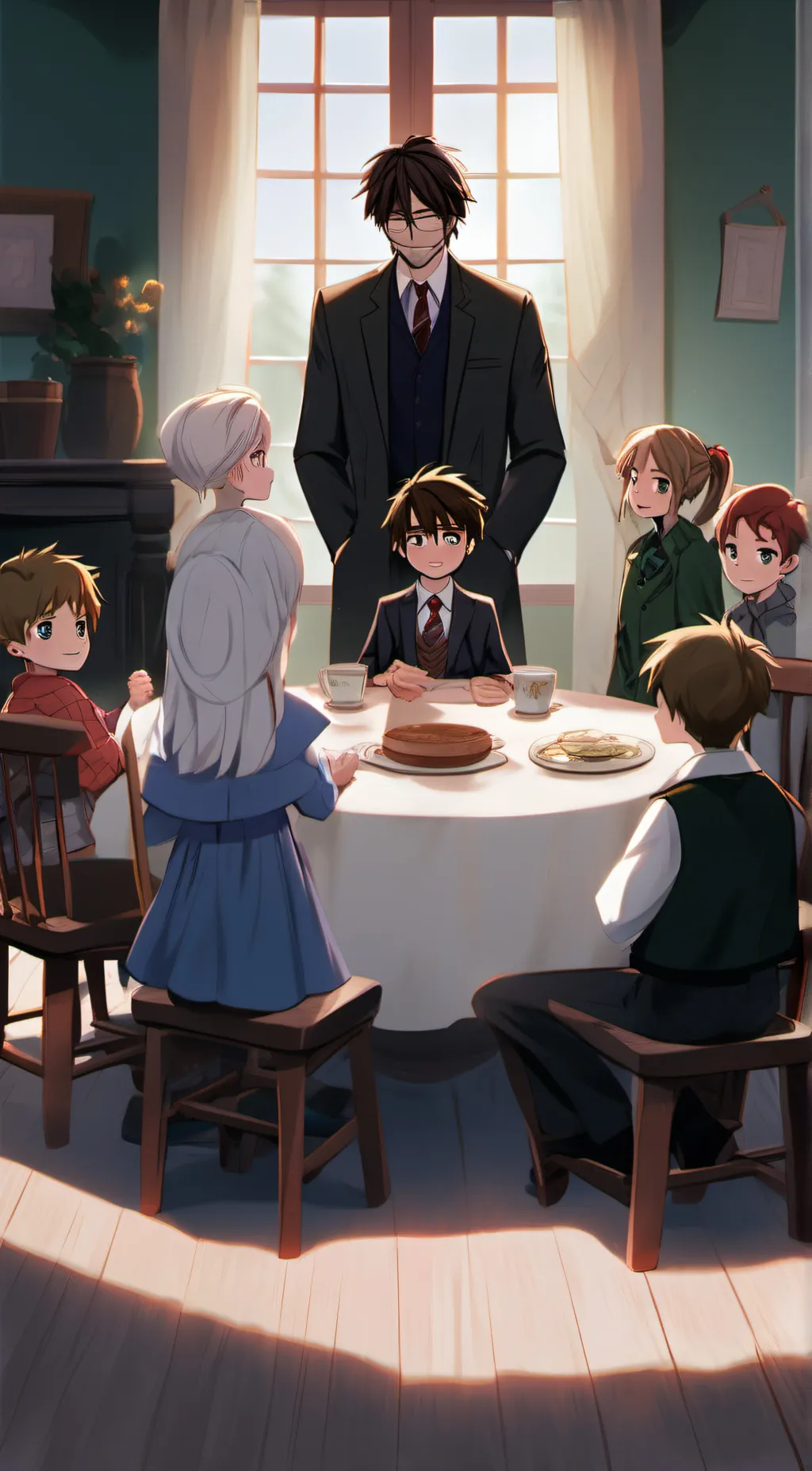 ai character: william and Henry  background