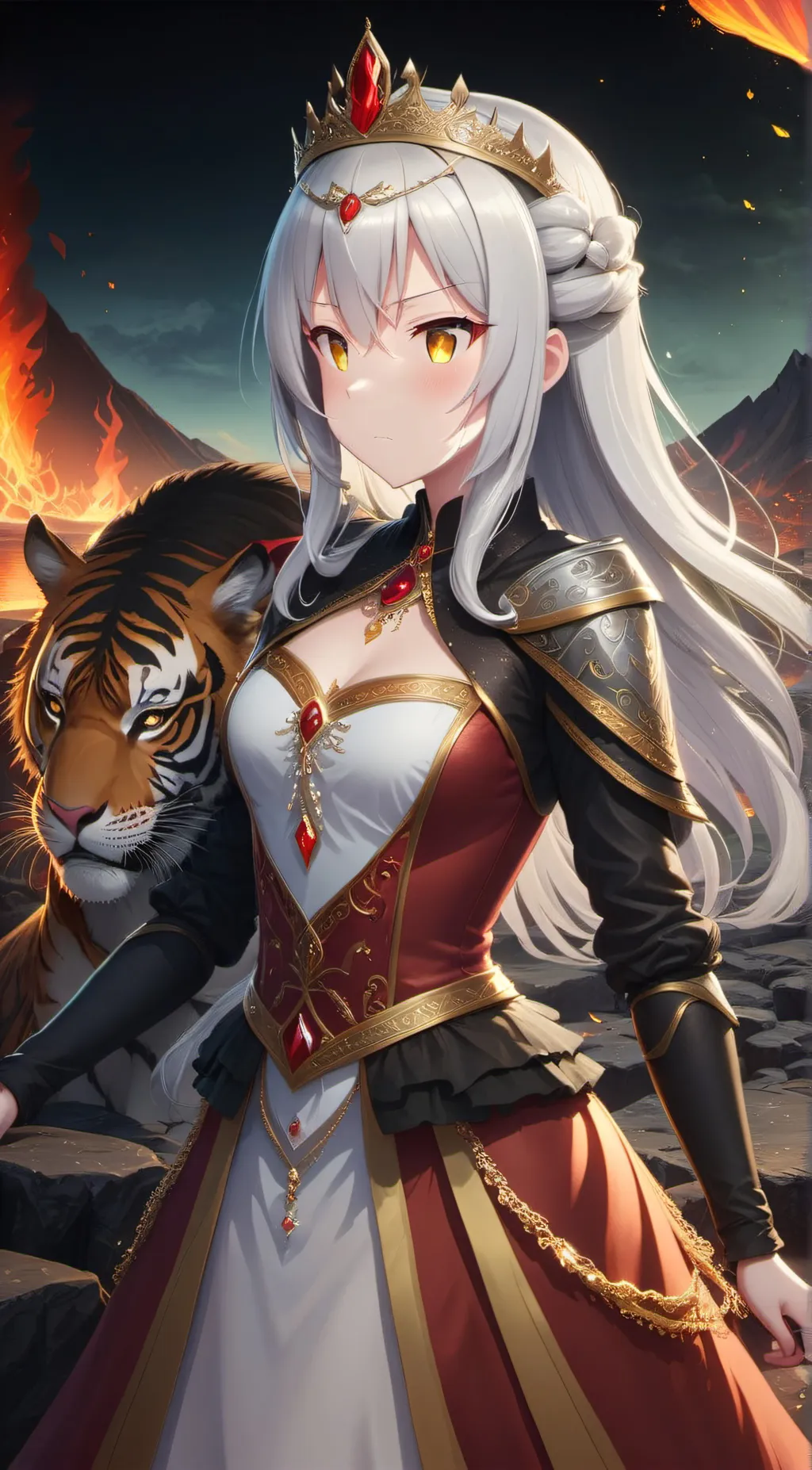 ai character: Princess Vesta background