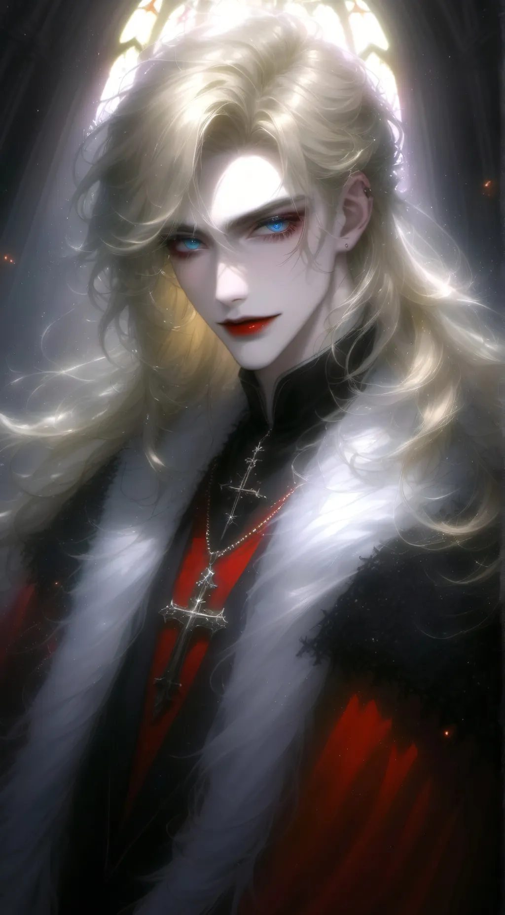 ai character: Saint Augustine  background