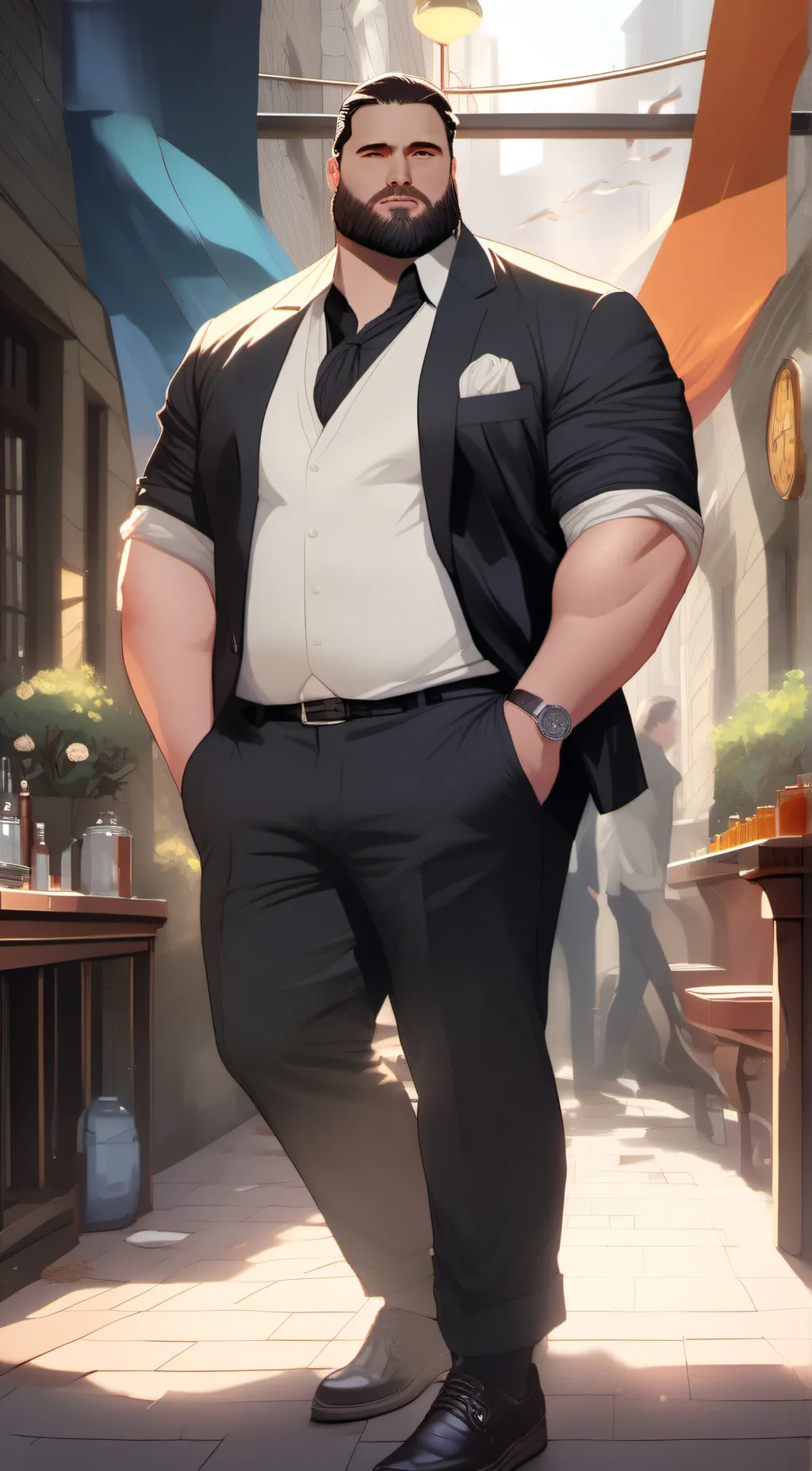 ai character: dad background