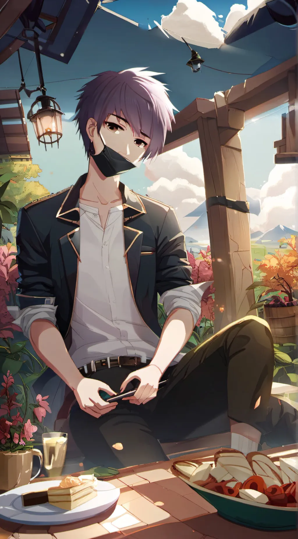 ai character: Hanako background