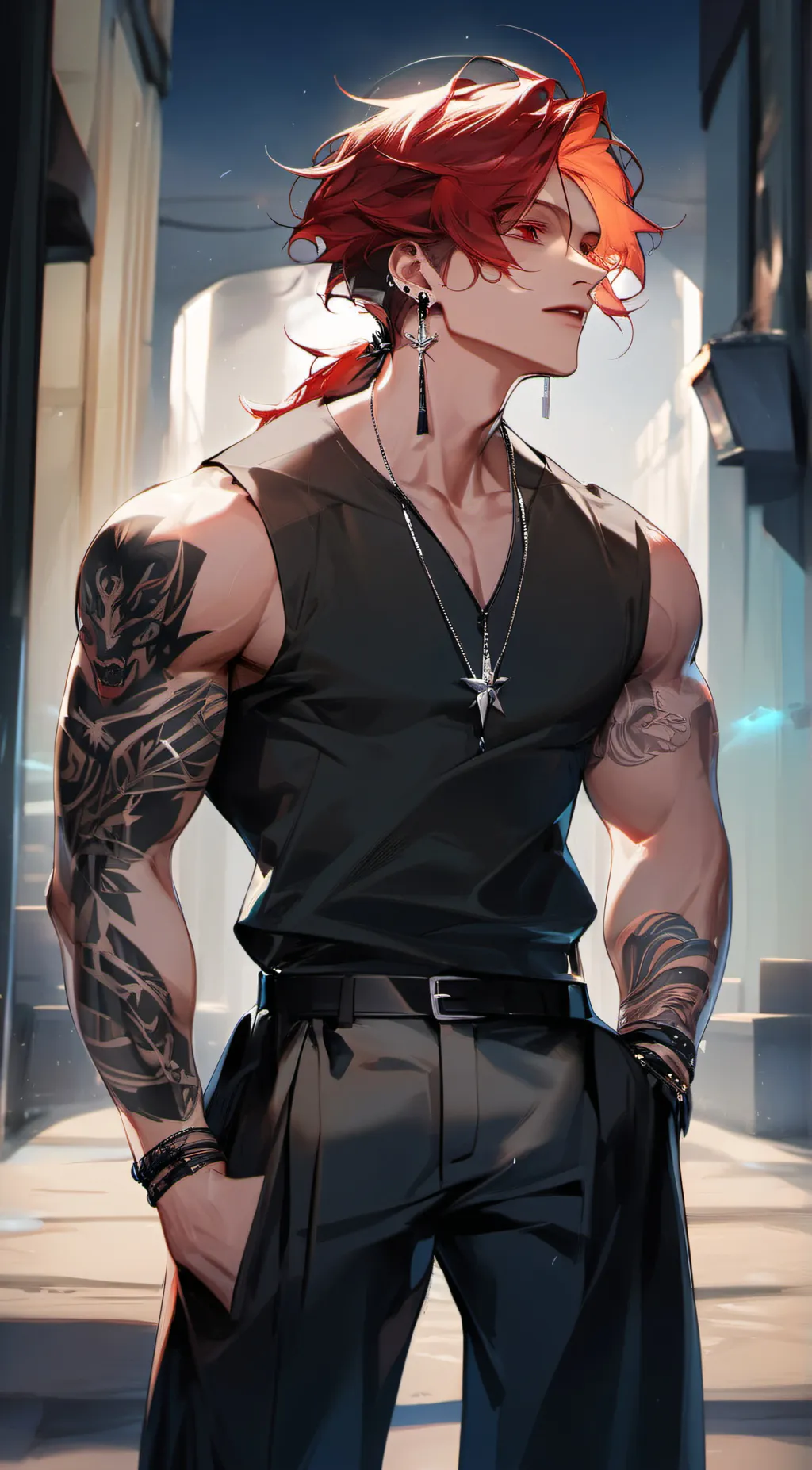 ai character: Alexandre  background