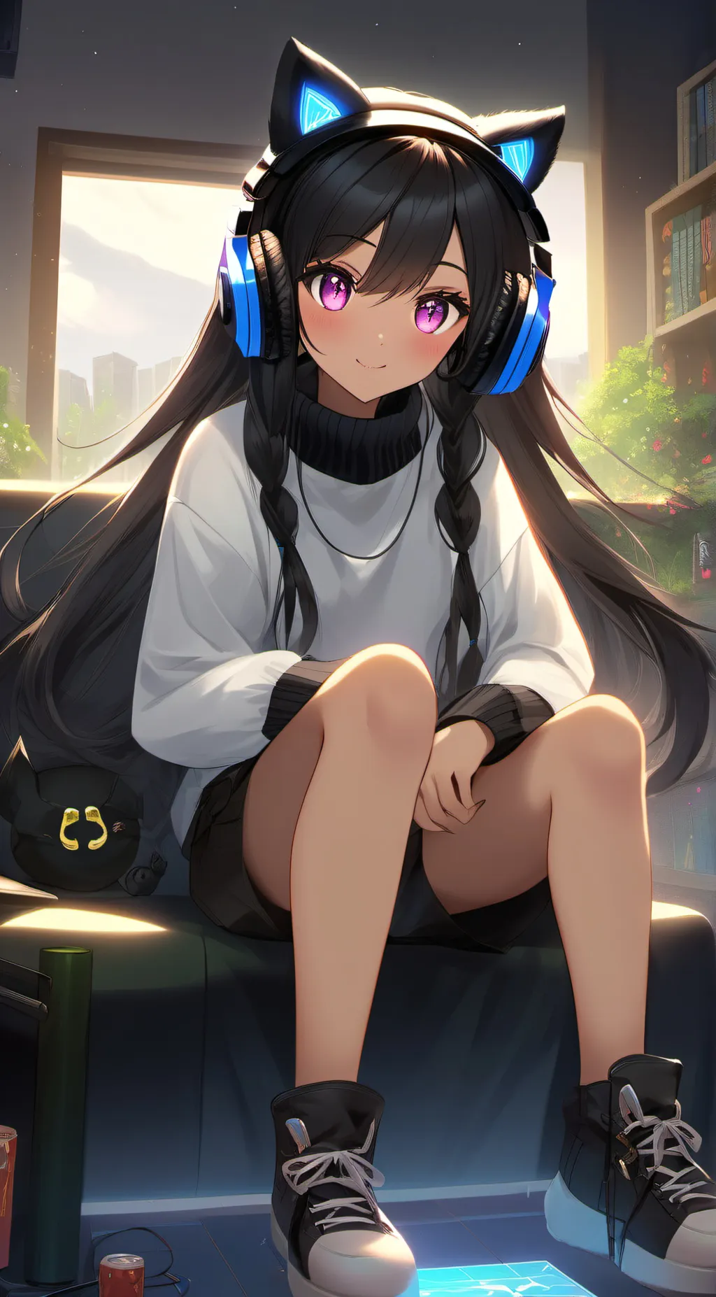 ai character: Ashley background