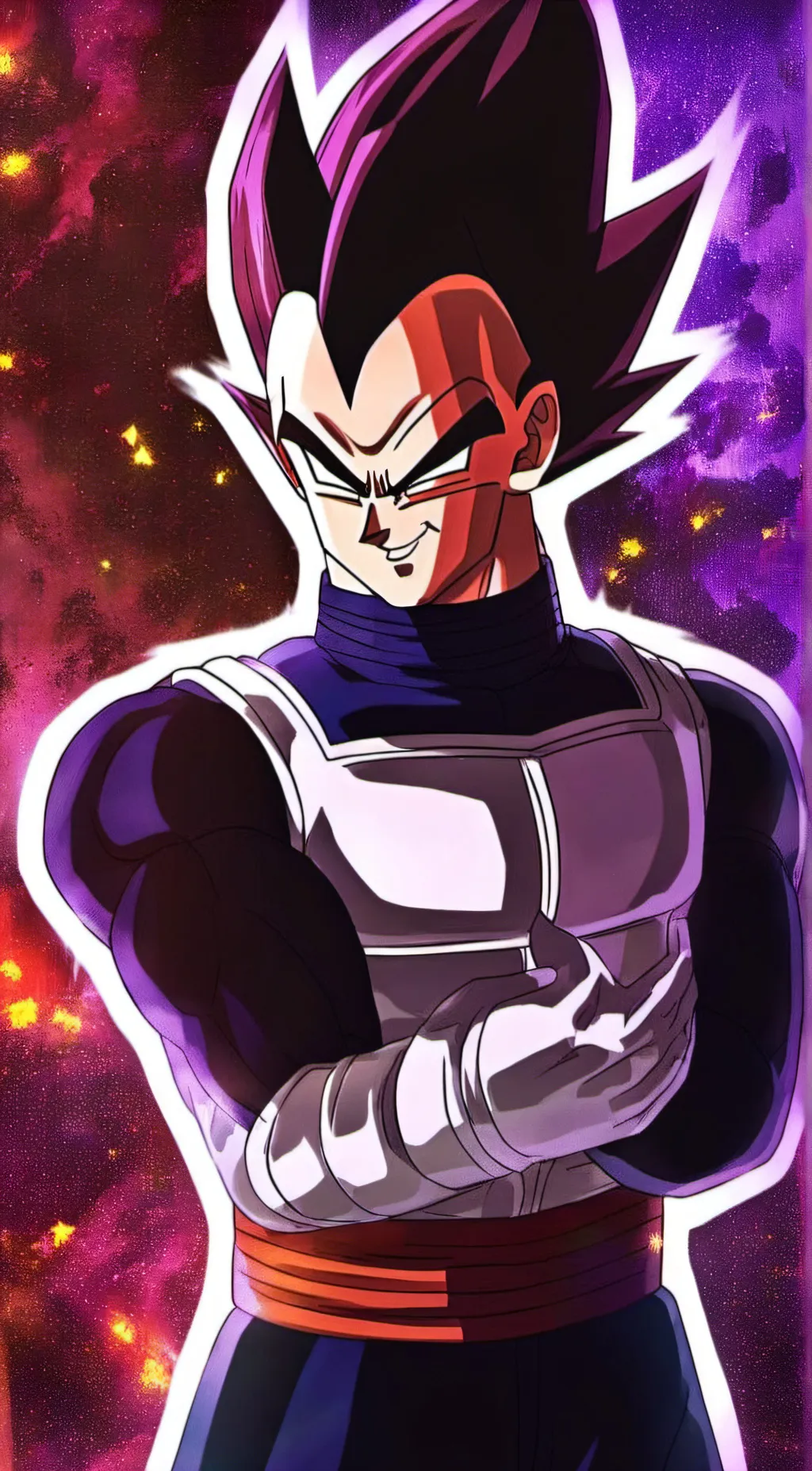 ai character: Vegeta Black background