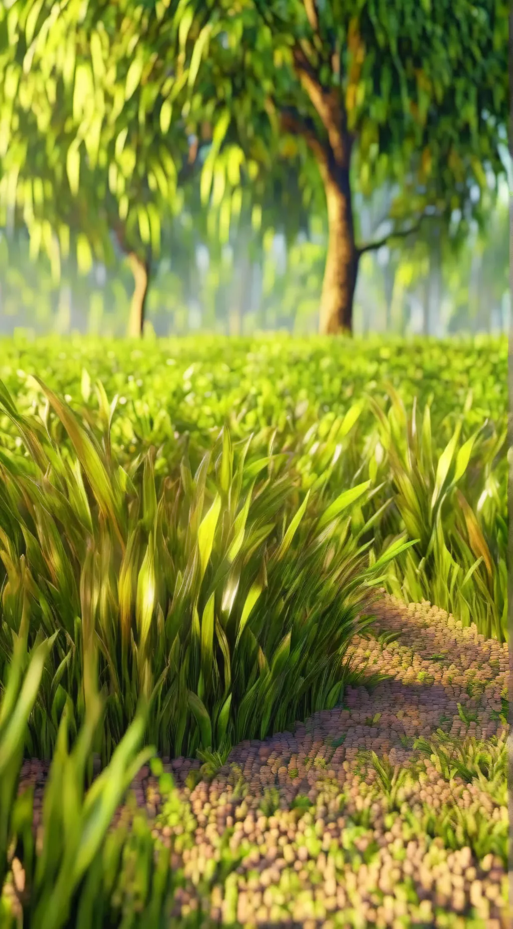 ai character: grass 💀💀💀 background