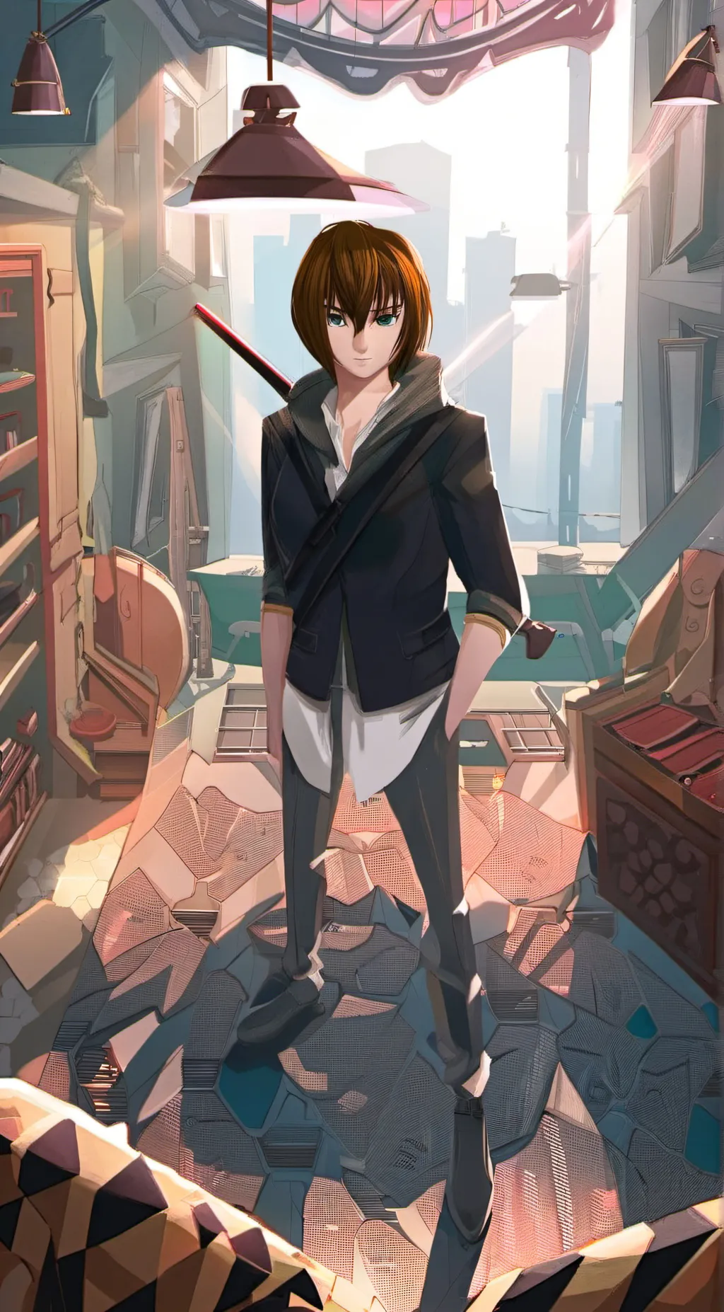 ai character: Jeffrey Woods  background