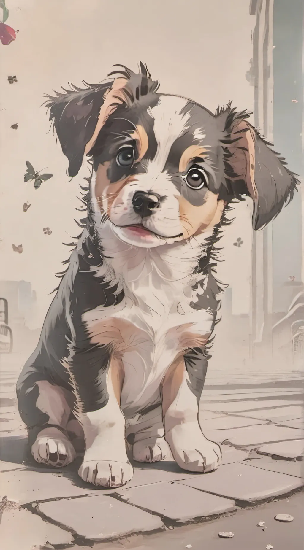 ai character: Puppy Leo background