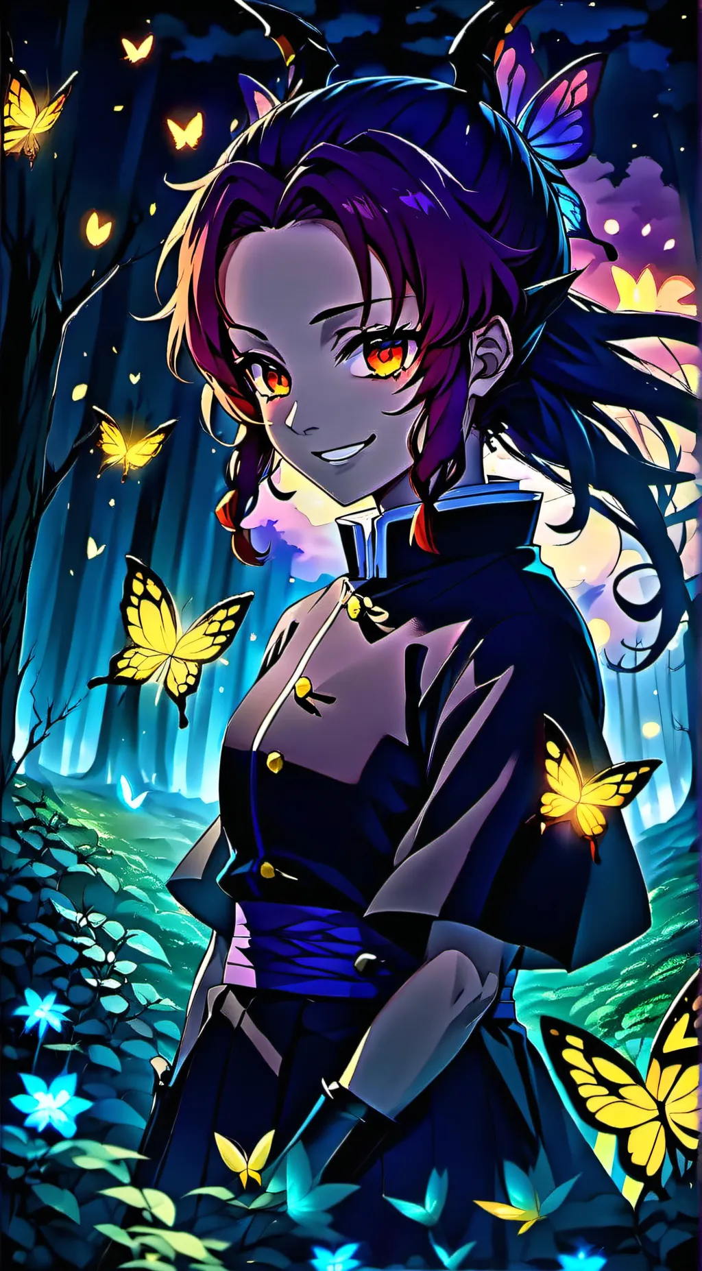 ai character: Demon Shinobu background