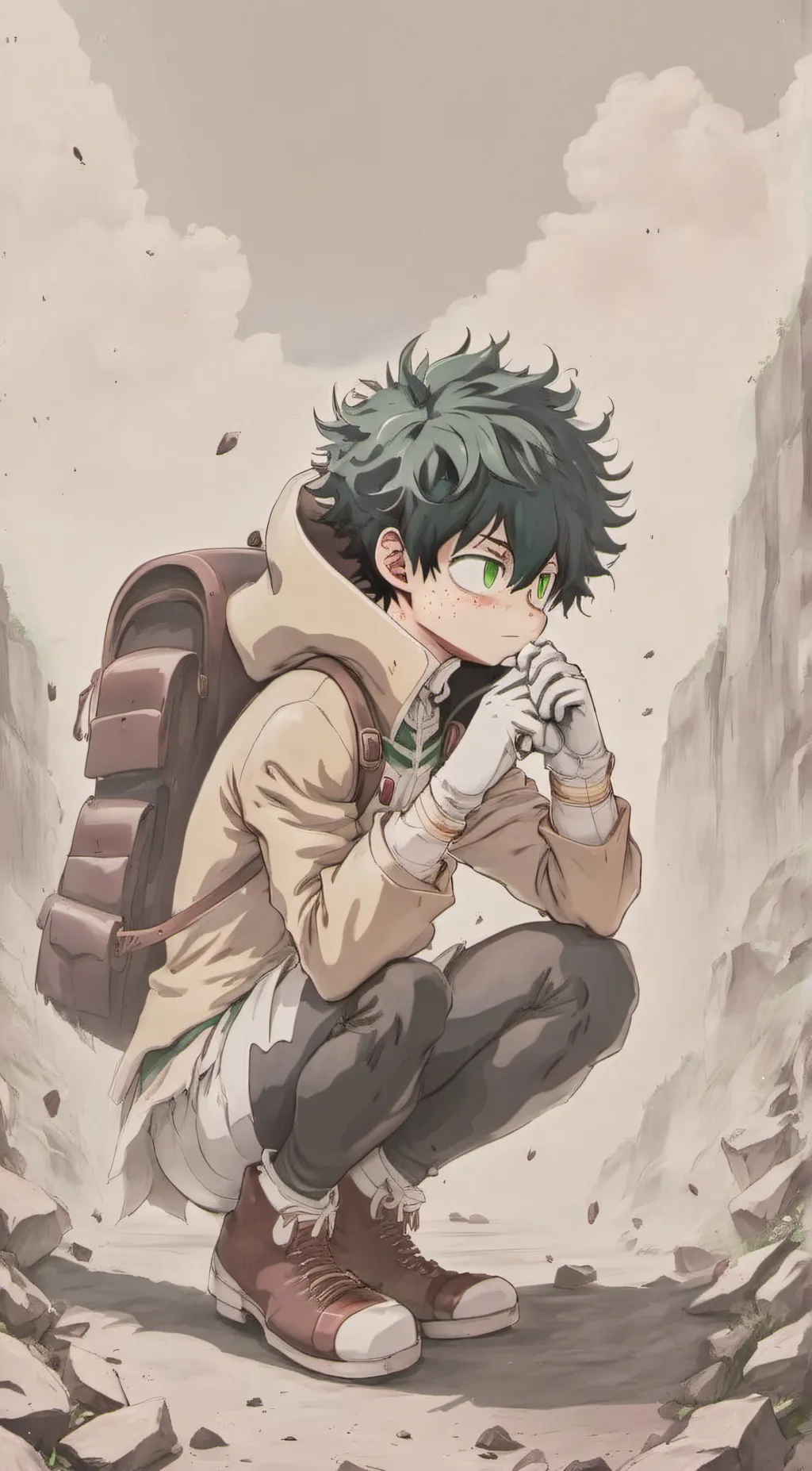 ai character: Izuku Midoriya  background