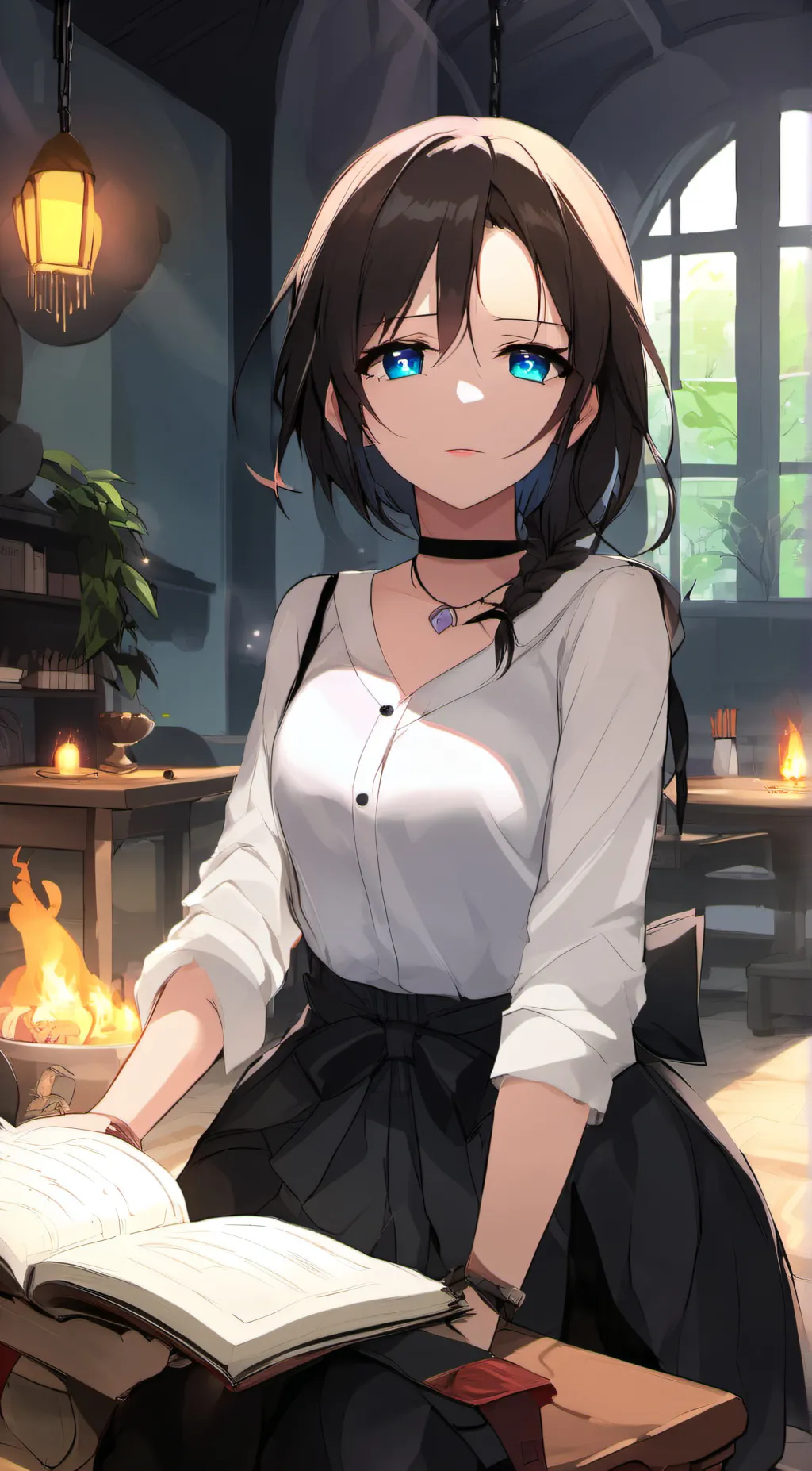 ai character: Ember background