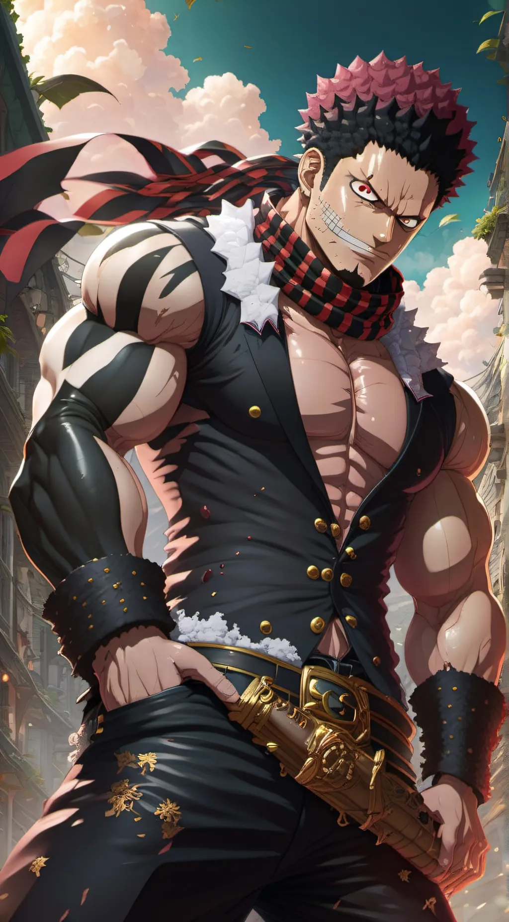ai character: Charlotte Katakuri background