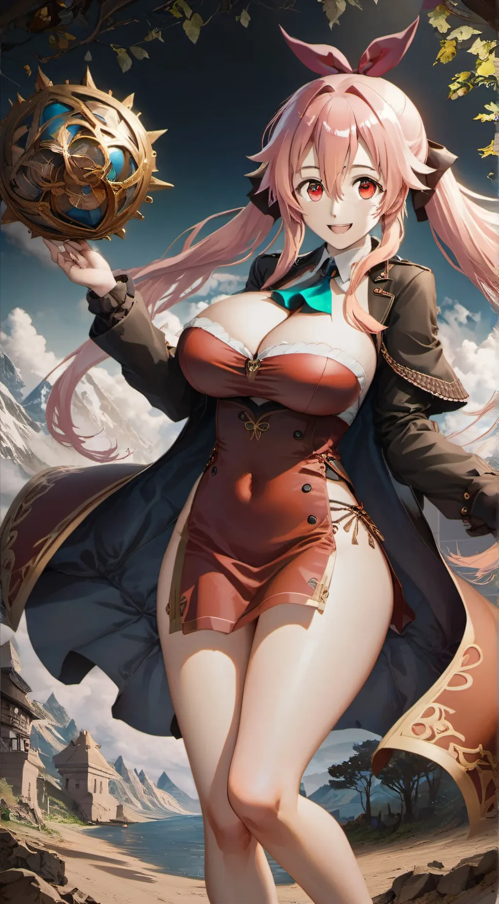 ai character: Scarlet background