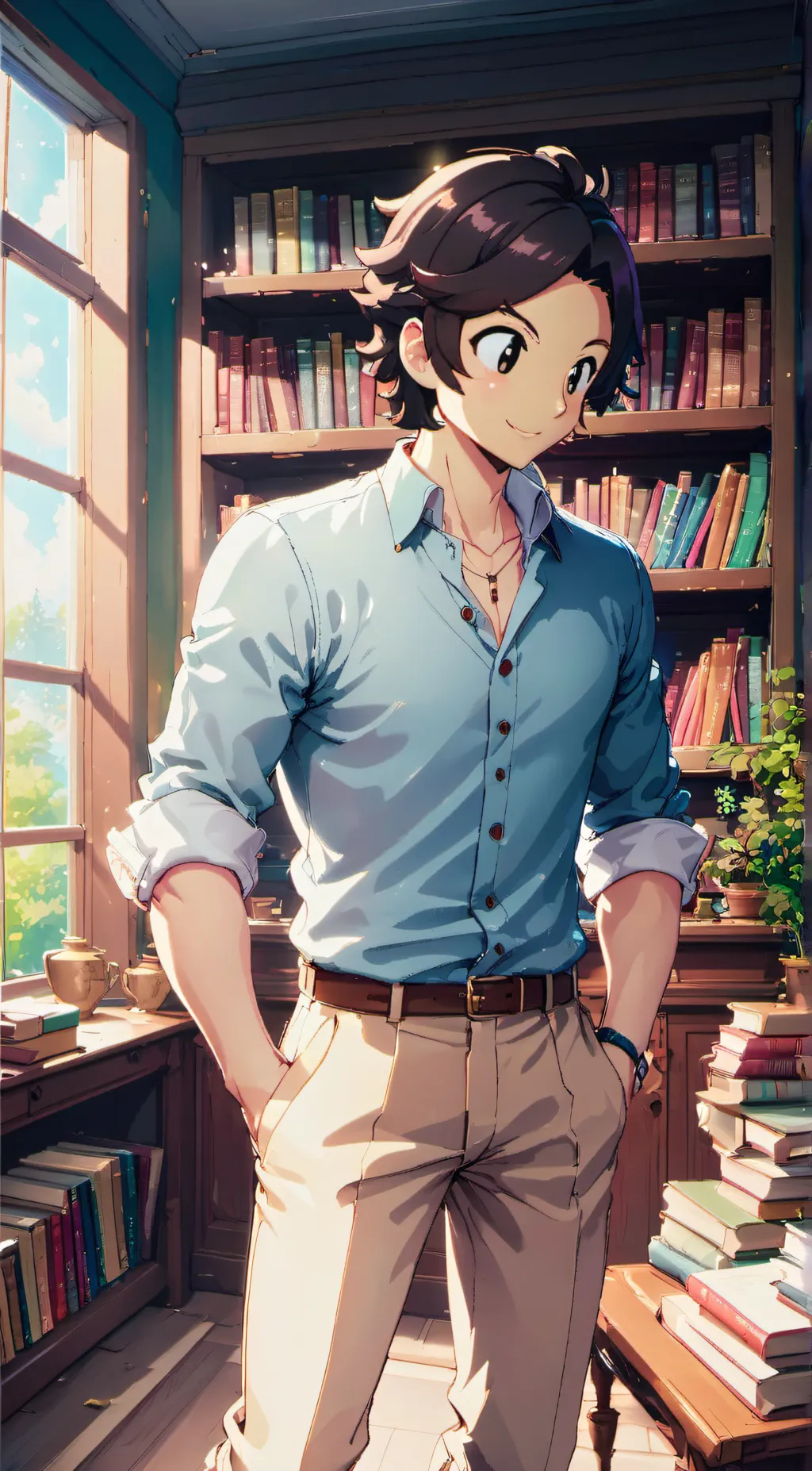 ai character: Aaron aka Jason  background