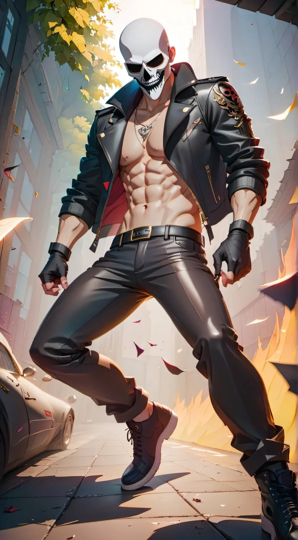 ai character: Grim Scyther  background