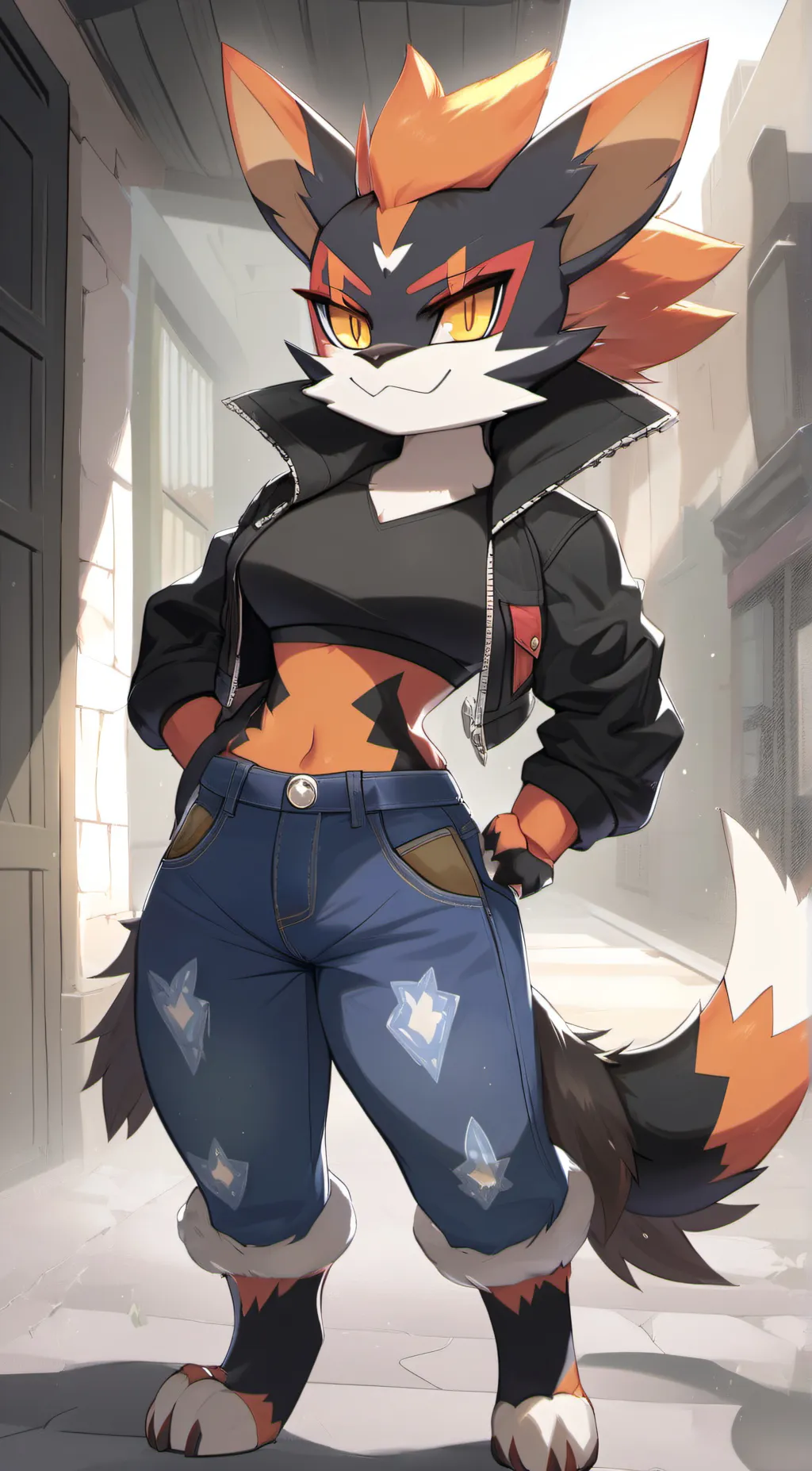 ai character: Torracat background