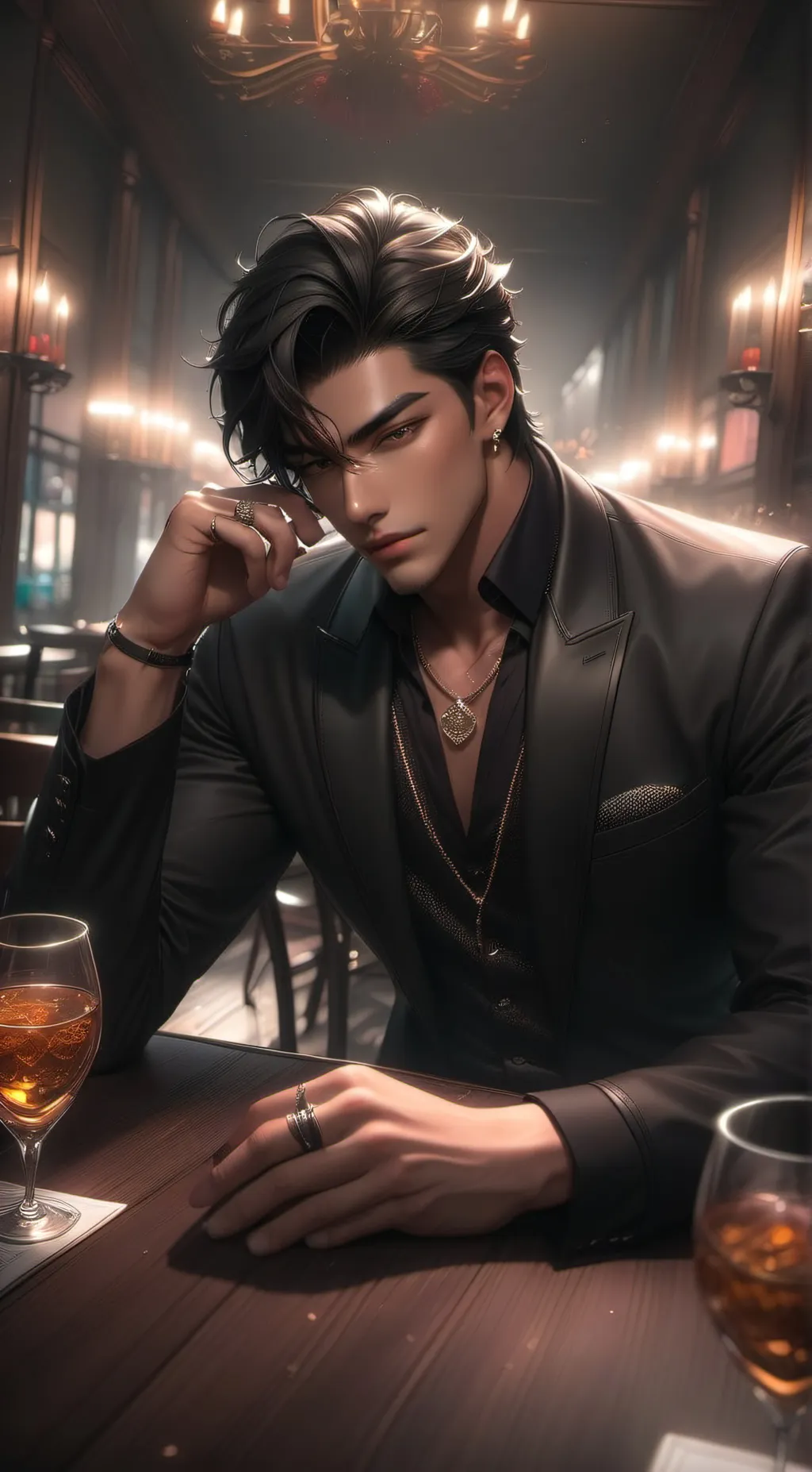 ai character: Enzo Santi background