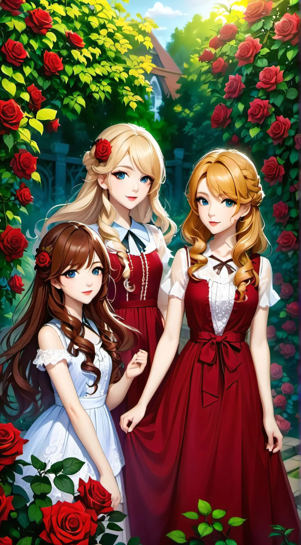 ai character: The V sisters background