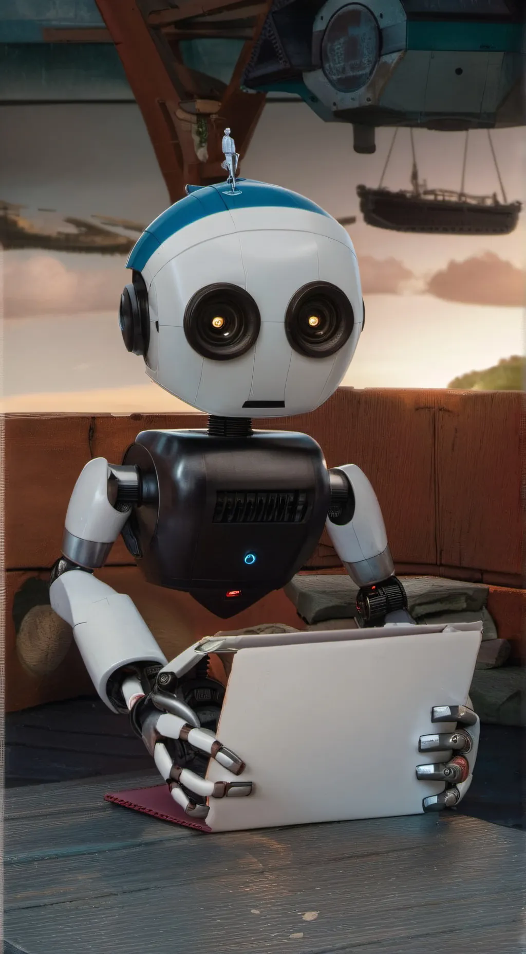 ai character: astro bot background