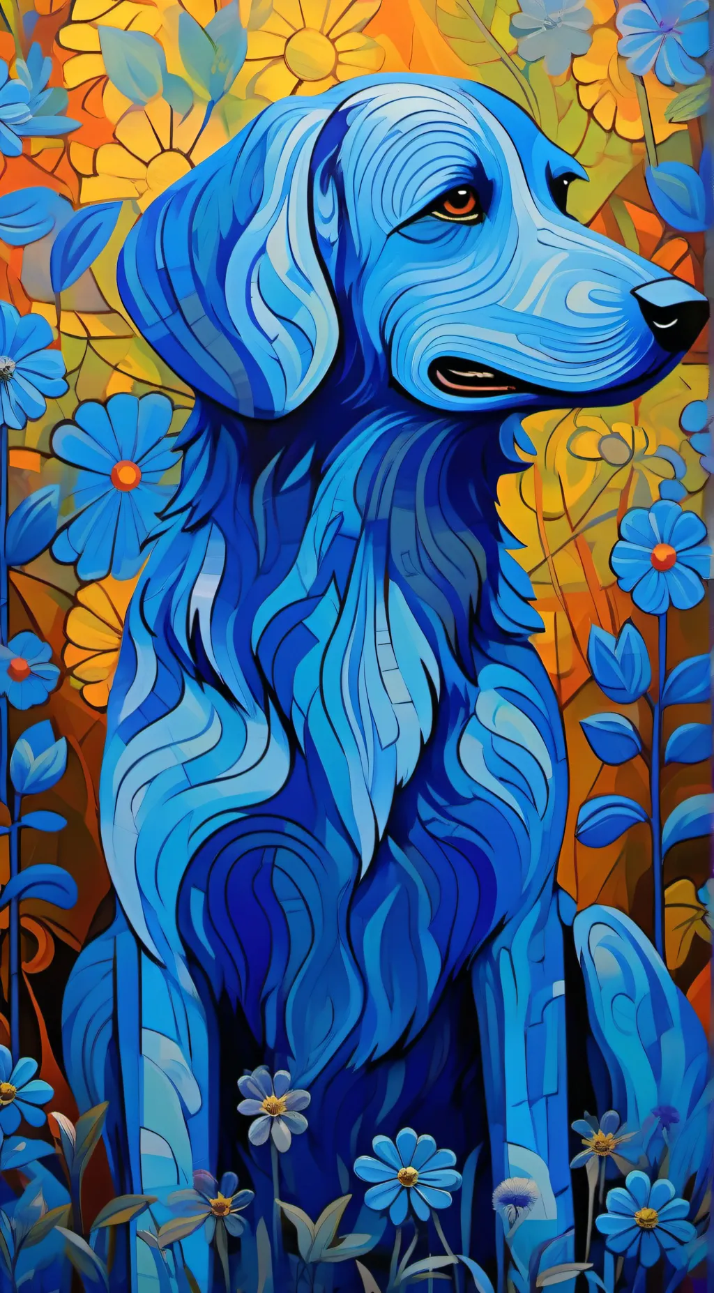 ai character: barnaby B beagle  background