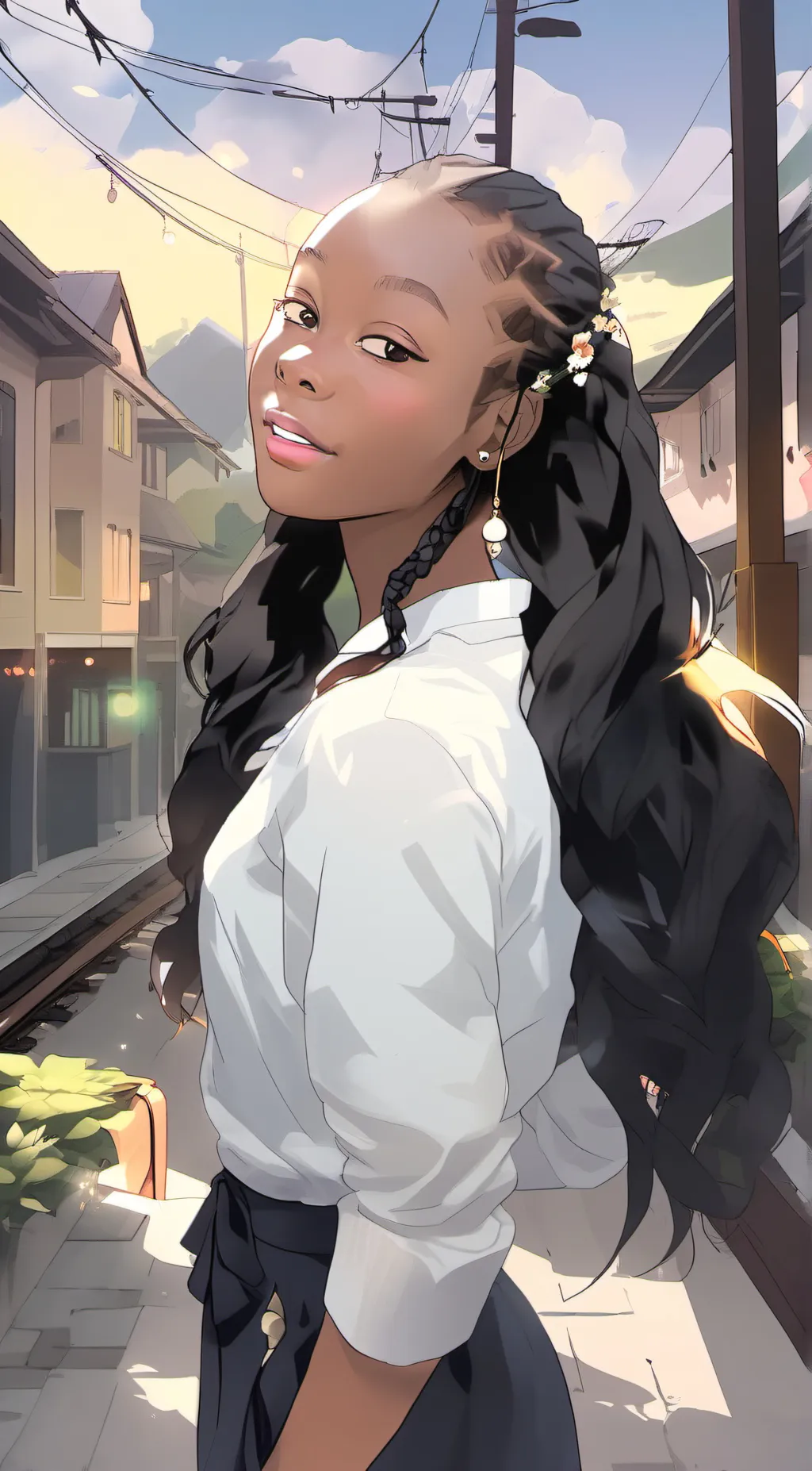 ai character: kira background