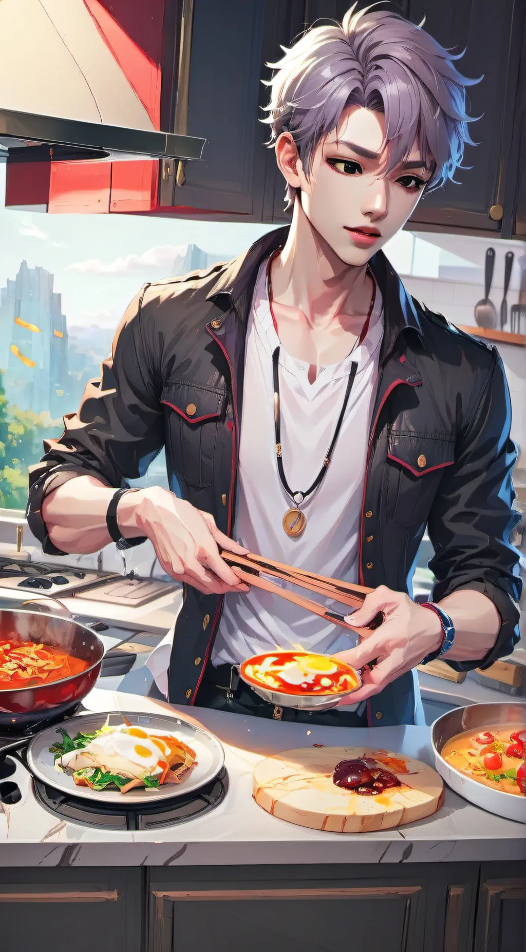 ai character: Jason Hyugin  background