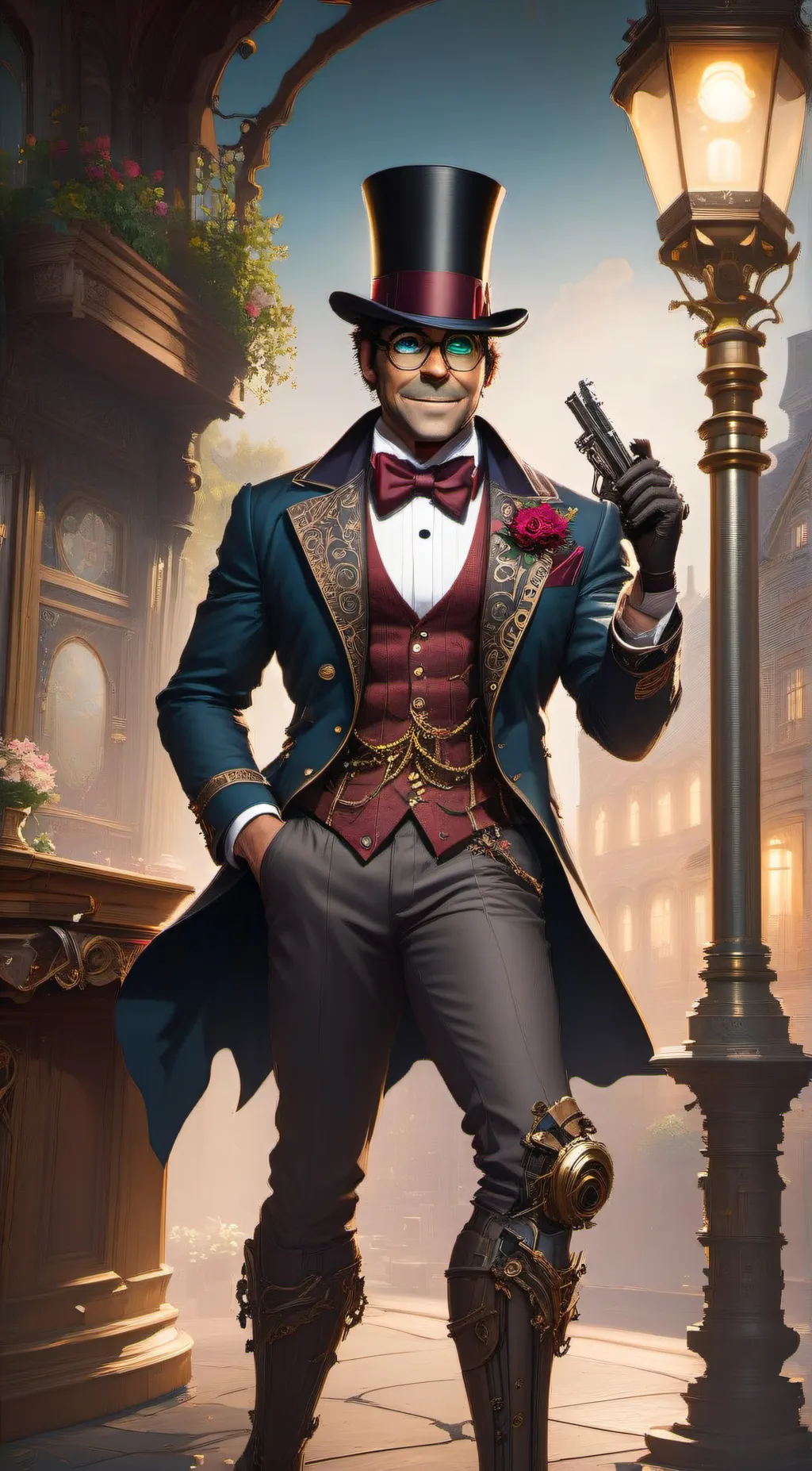 ai character: Freddy background