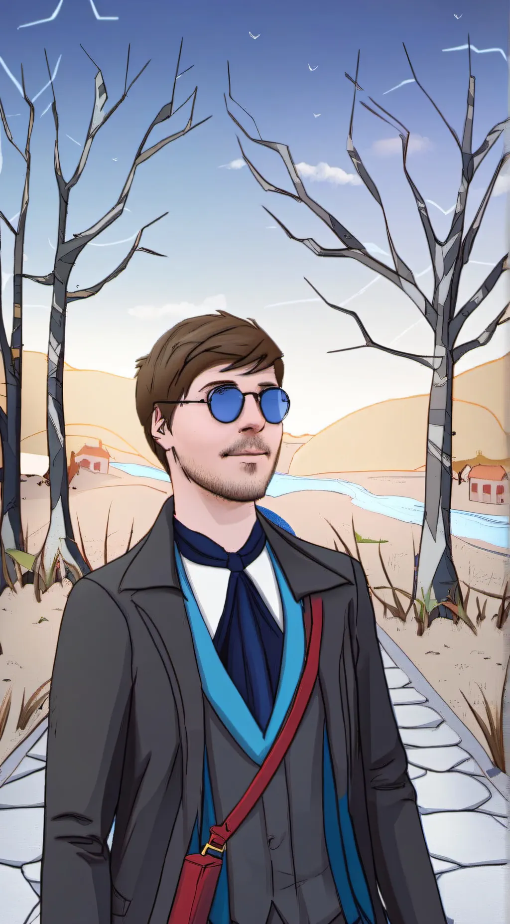 ai character: Mr Beast  background