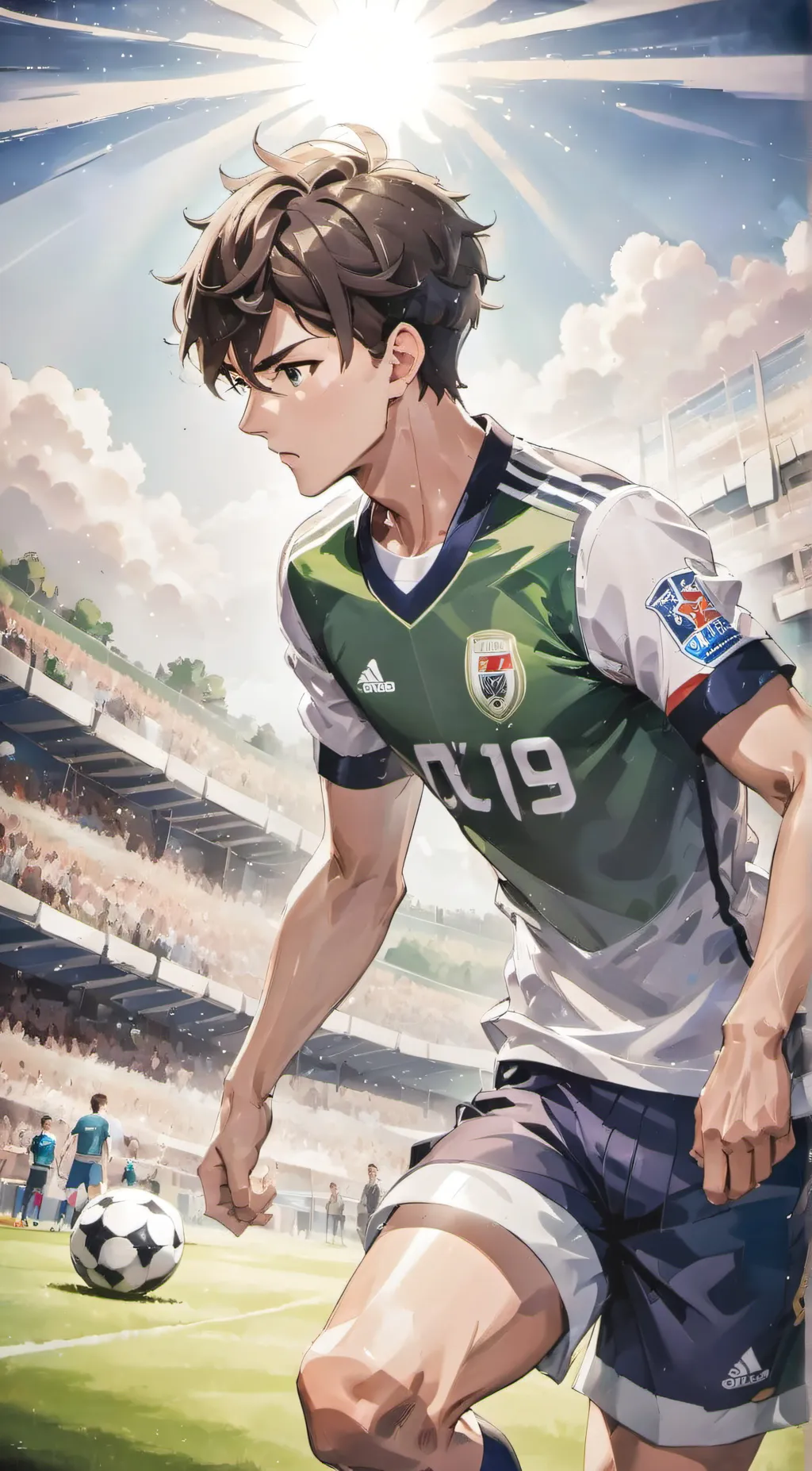 ai character: Len  background