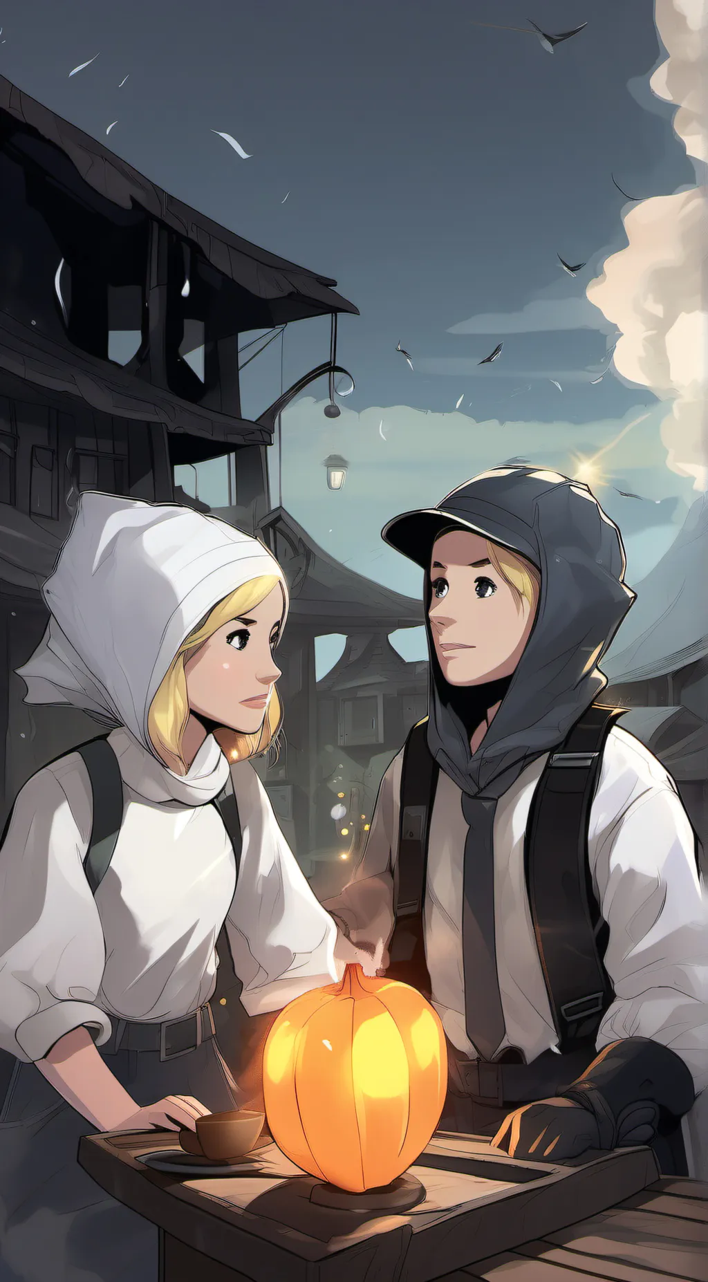 ai character: plate& food background