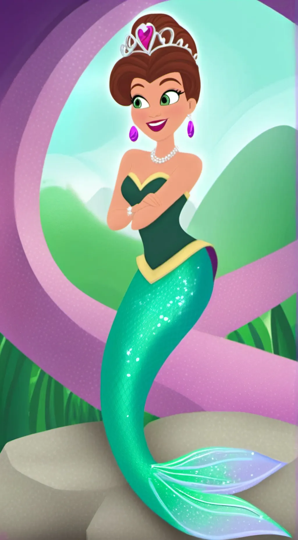 ai character: Queen Coralie background