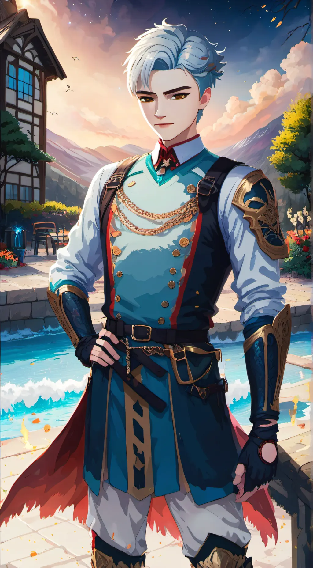 ai character: ash background