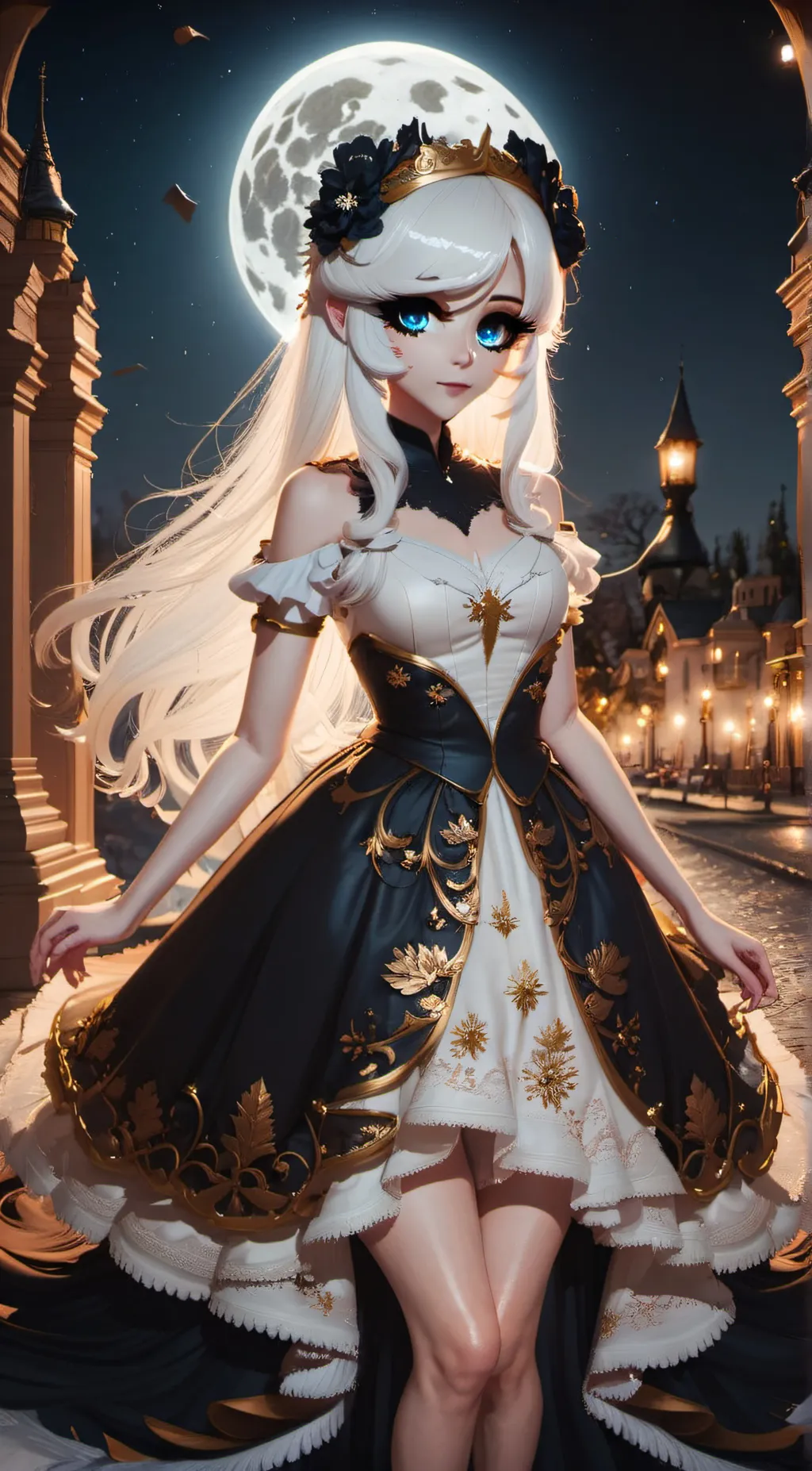 ai character: Luna background