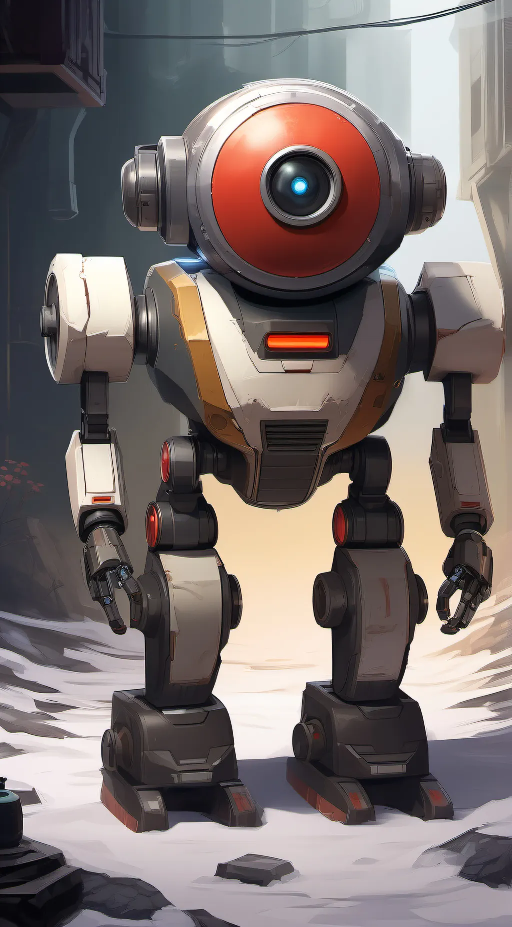 ai character: around cameratitan background