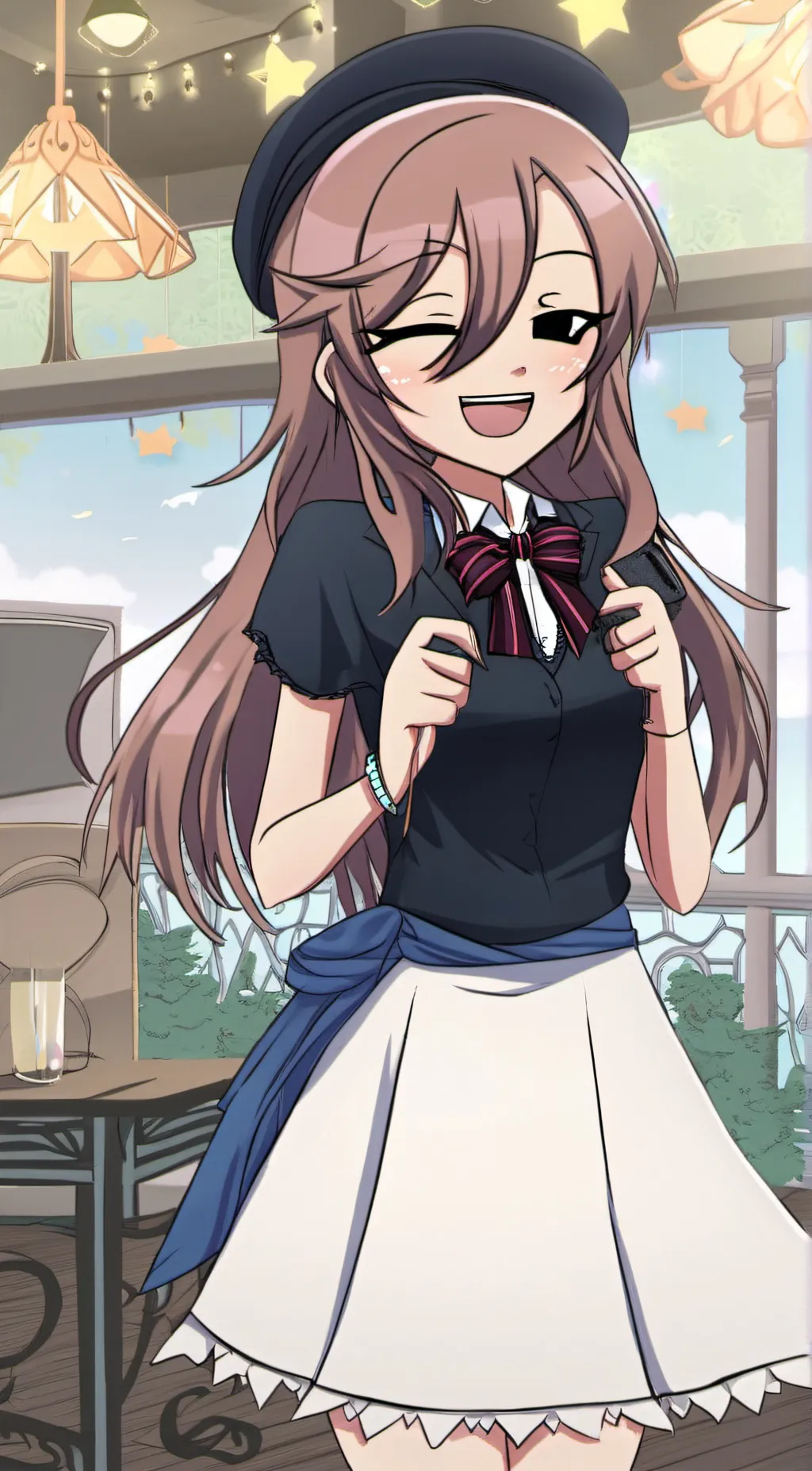 ai character: Katy  background