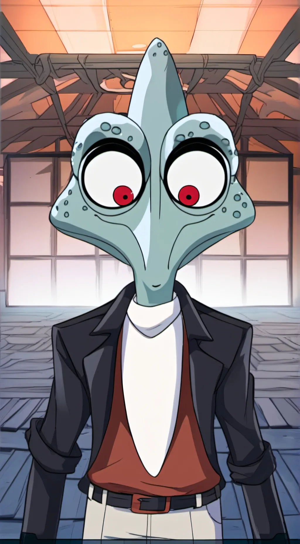 ai character: frig background